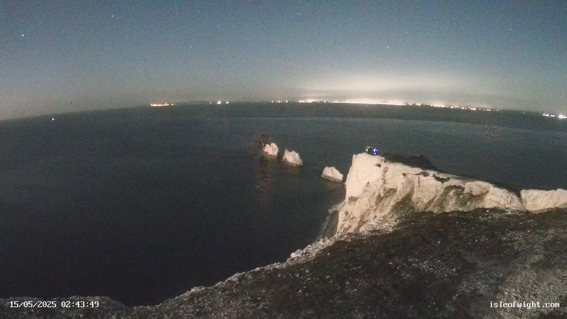 Isle of Wight, The Needles  Lighthouse Live Cam - Totland, Isle of Wight, South East, England, United Kingdom