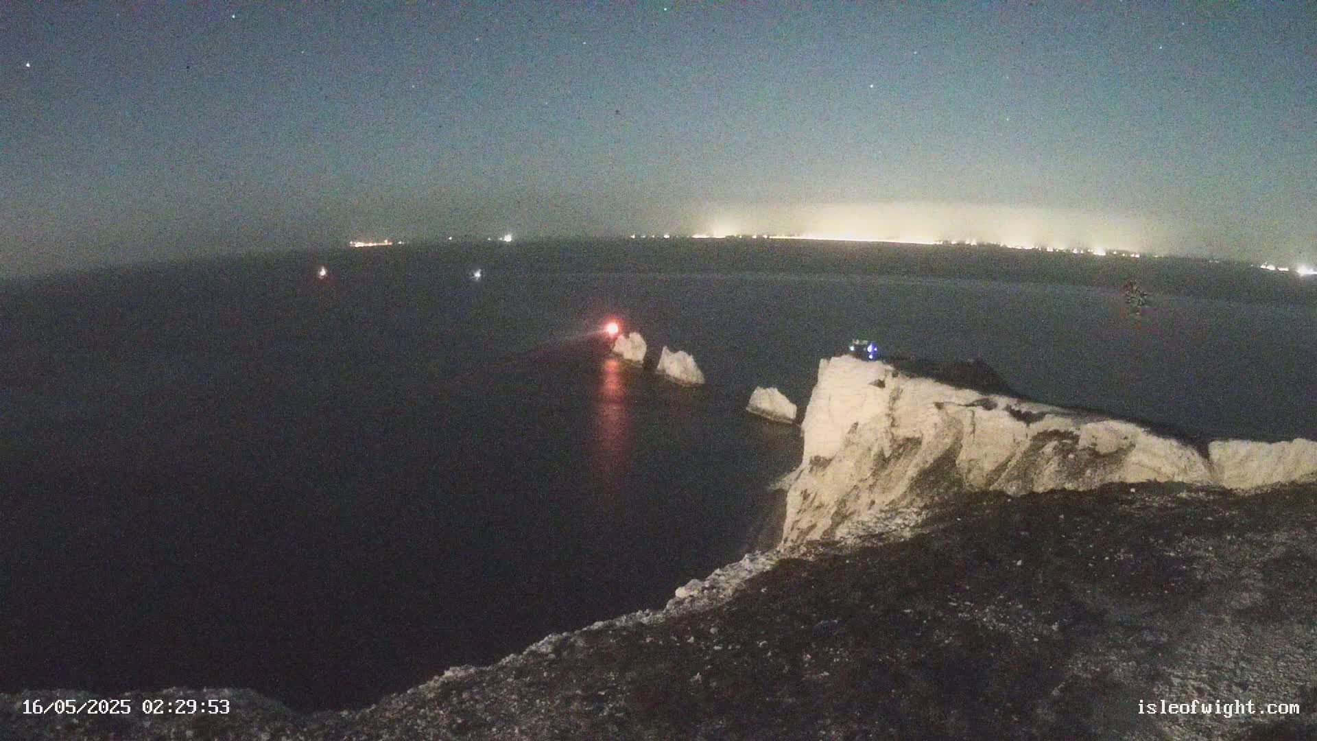 Isle of Wight, The Needles  Lighthouse Live Cam - Totland, Isle of Wight, South East, England, United Kingdom