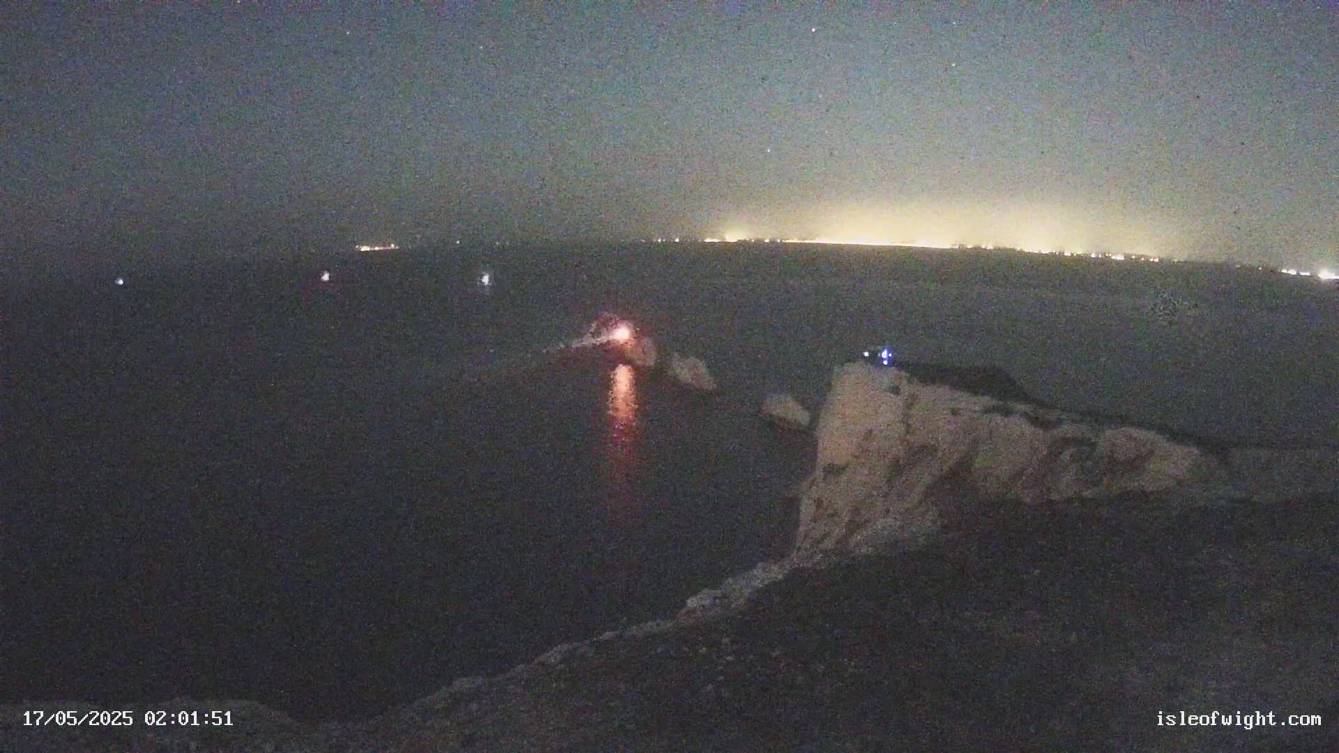 Isle of Wight, The Needles  Lighthouse Live Cam - Totland, Isle of Wight, South East, England, United Kingdom