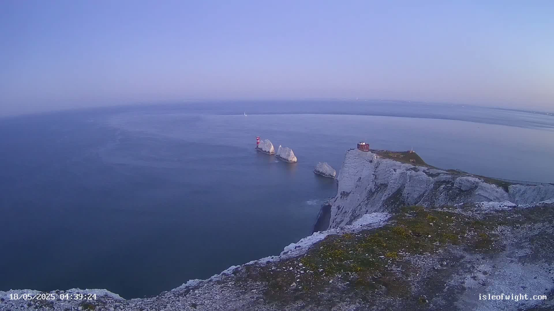 Isle of Wight, The Needles  Lighthouse Live Cam - Totland, Isle of Wight, South East, England, United Kingdom
