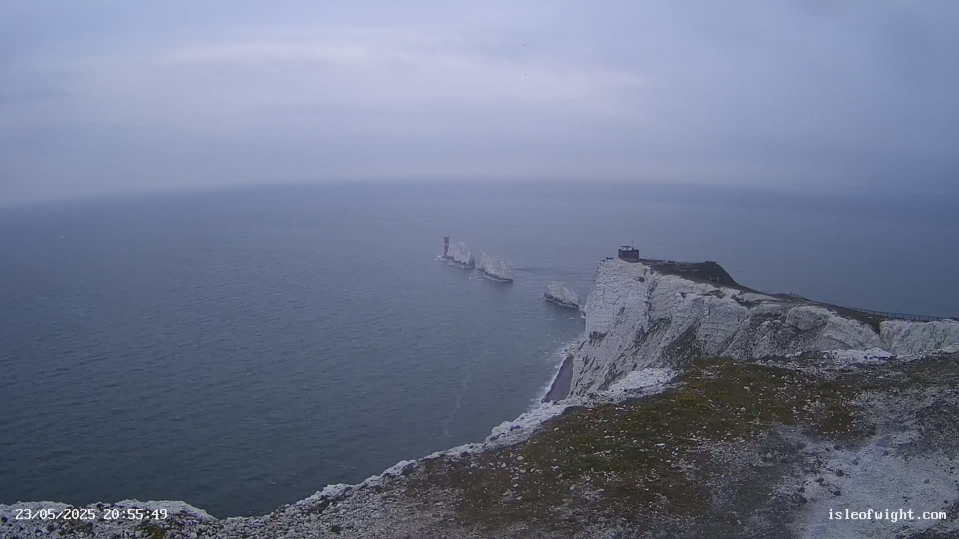 Isle of Wight, The Needles  Lighthouse Live Cam - Totland, Isle of Wight, South East, England, United Kingdom
