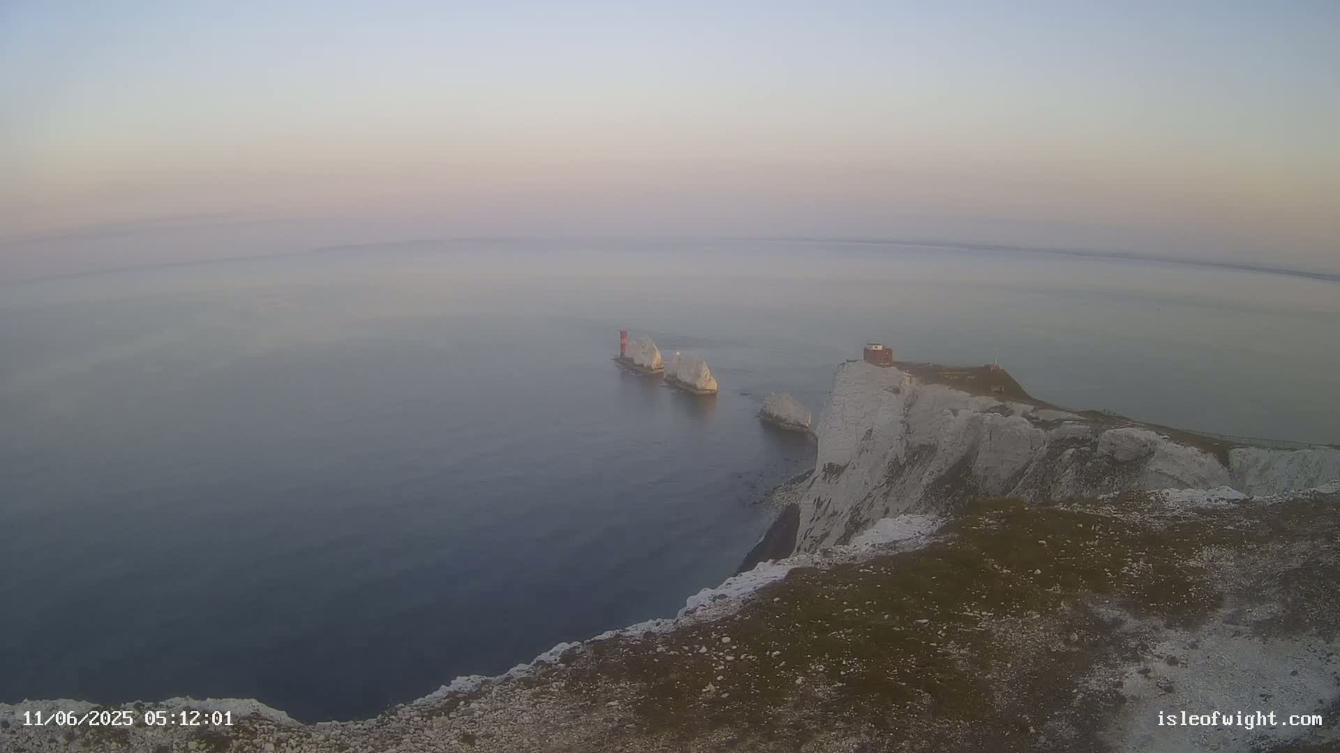 Isle of Wight, The Needles  Lighthouse Live Cam - Totland, Isle of Wight, South East, England, United Kingdom