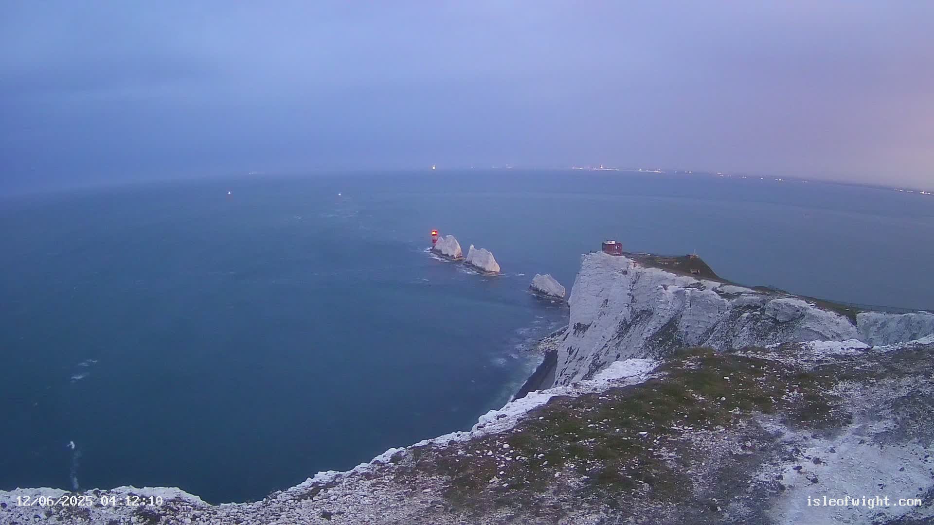 Isle of Wight, The Needles  Lighthouse Live Cam - Totland, Isle of Wight, South East, England, United Kingdom