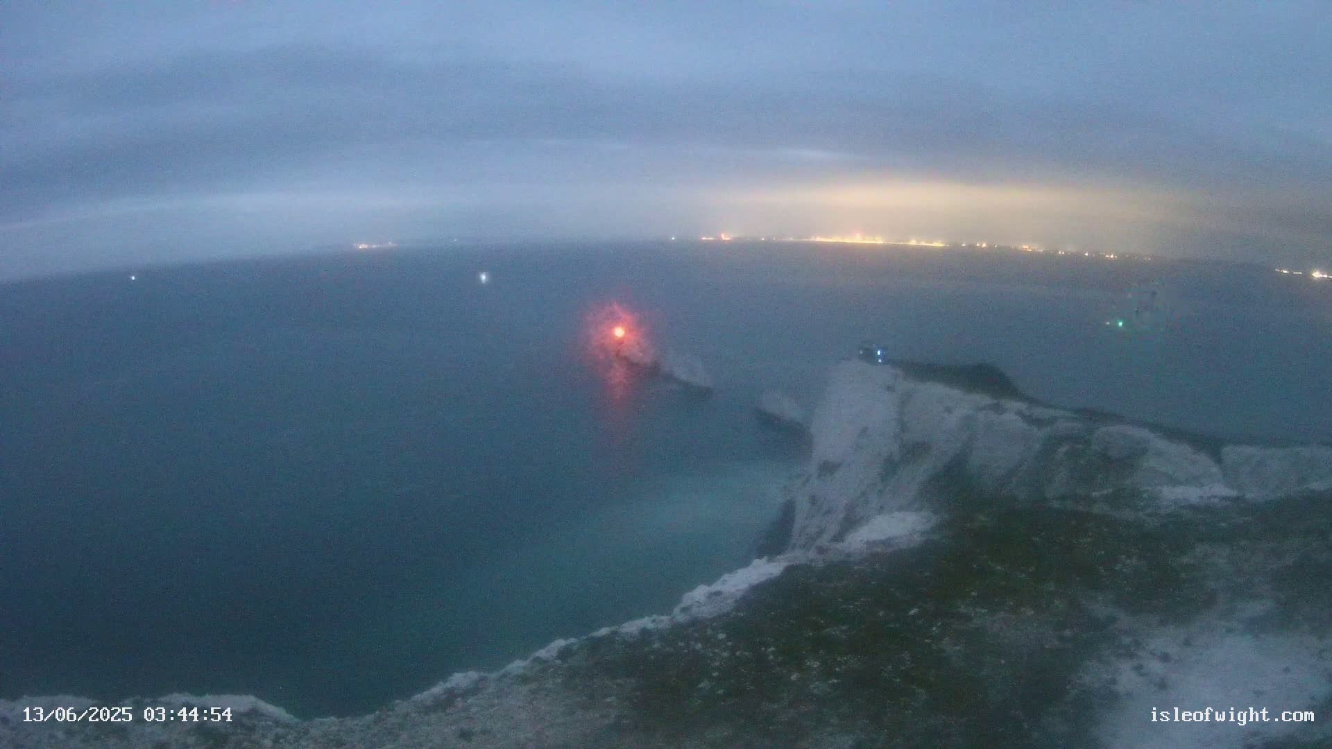 Isle of Wight, The Needles  Lighthouse Live Cam - Totland, Isle of Wight, South East, England, United Kingdom