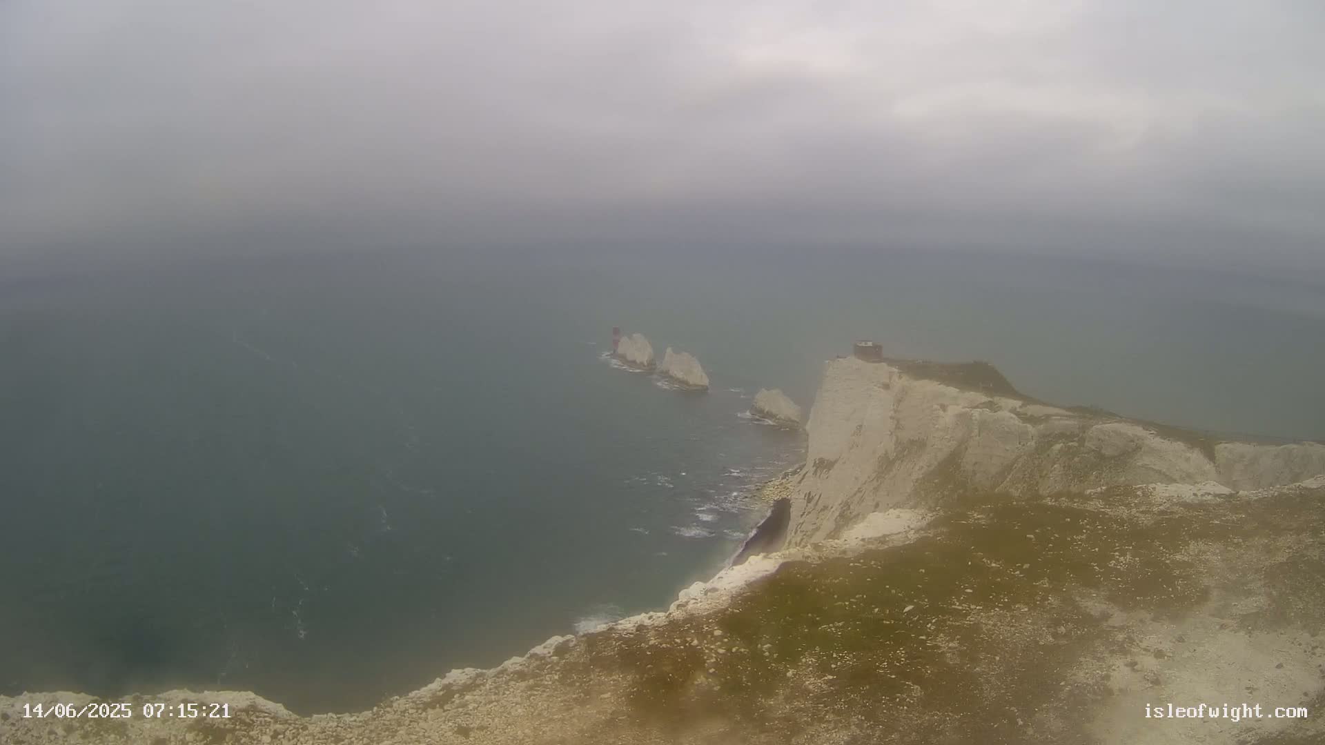 Isle of Wight, The Needles  Lighthouse Live Cam - Totland, Isle of Wight, South East, England, United Kingdom
