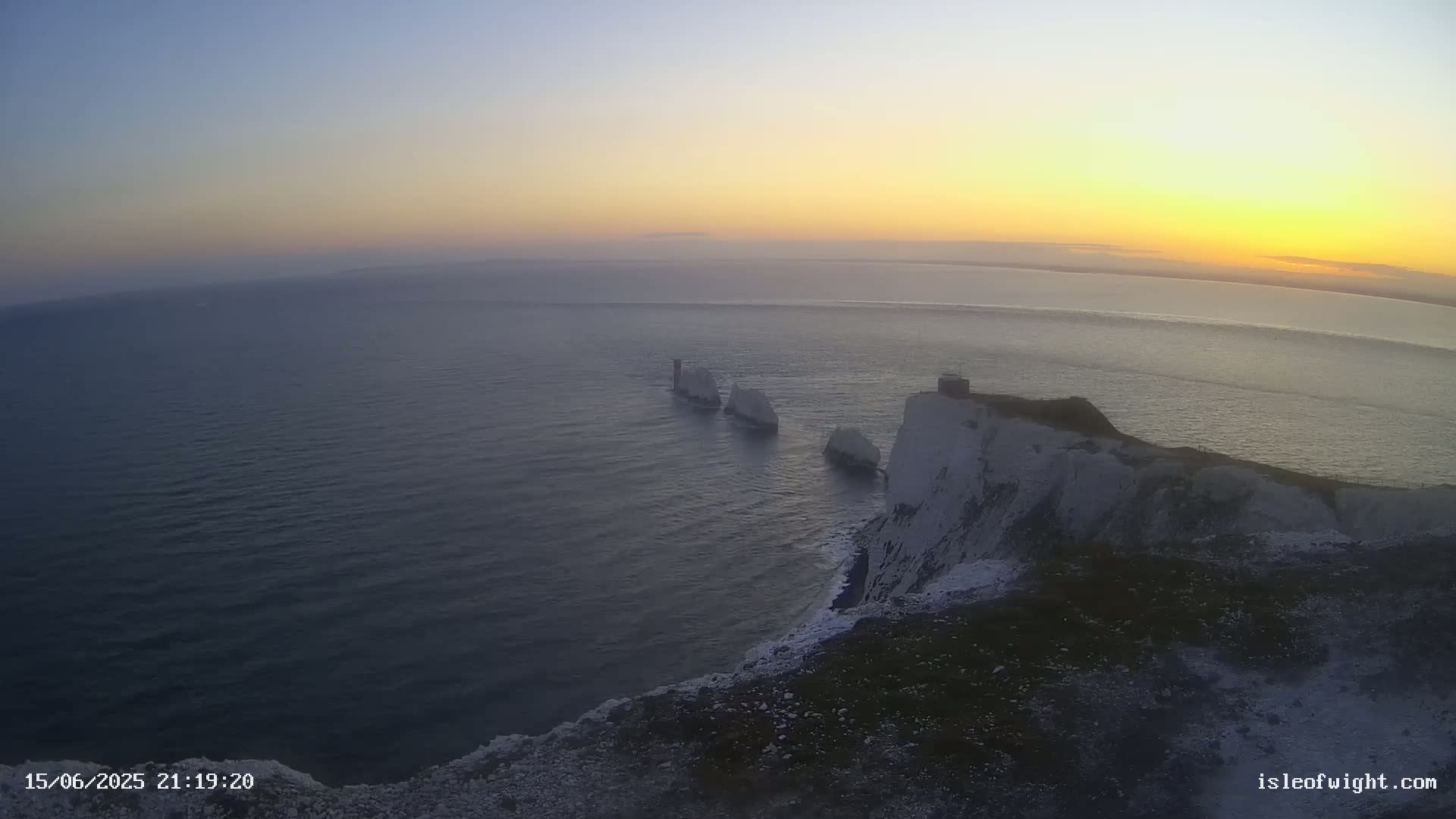 Isle of Wight, The Needles  Lighthouse Live Cam - Totland, Isle of Wight, South East, England, United Kingdom