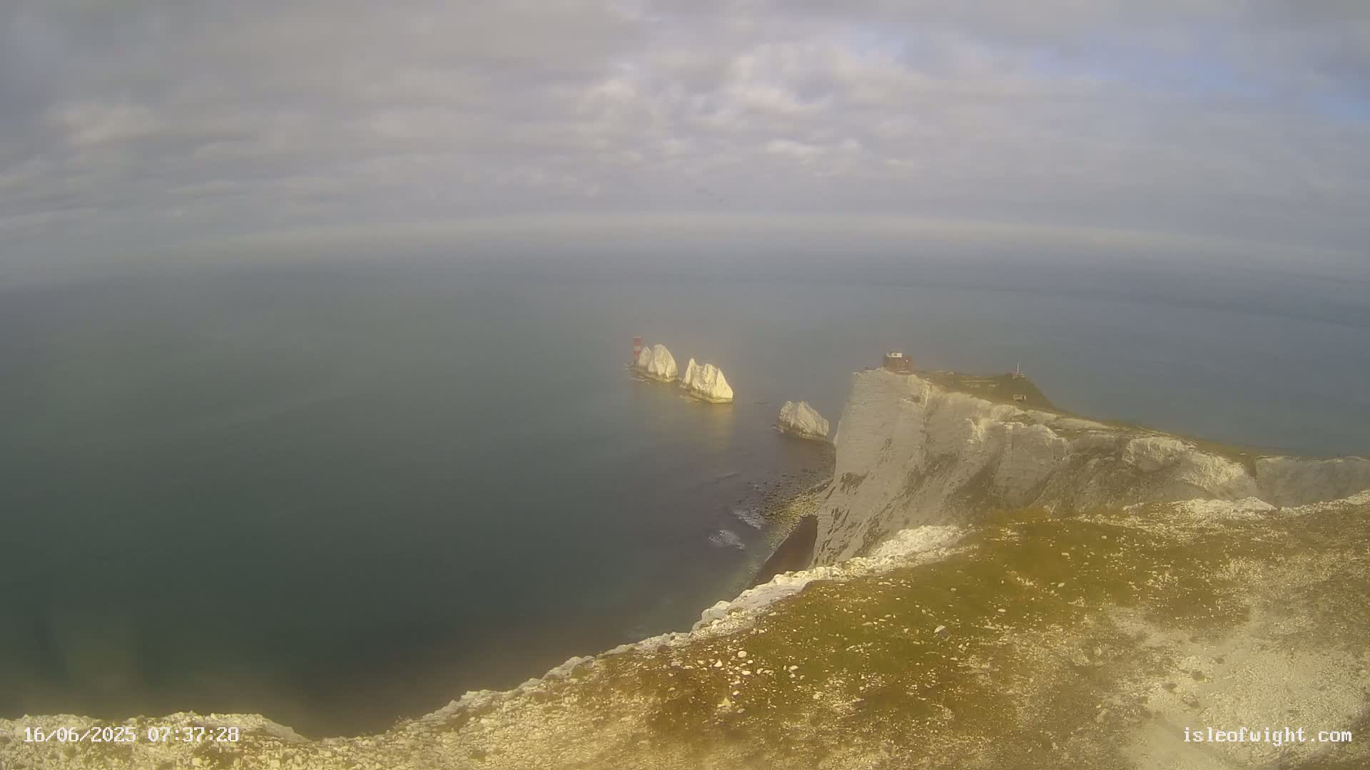 Isle of Wight, The Needles  Lighthouse Live Cam - Totland, Isle of Wight, South East, England, United Kingdom