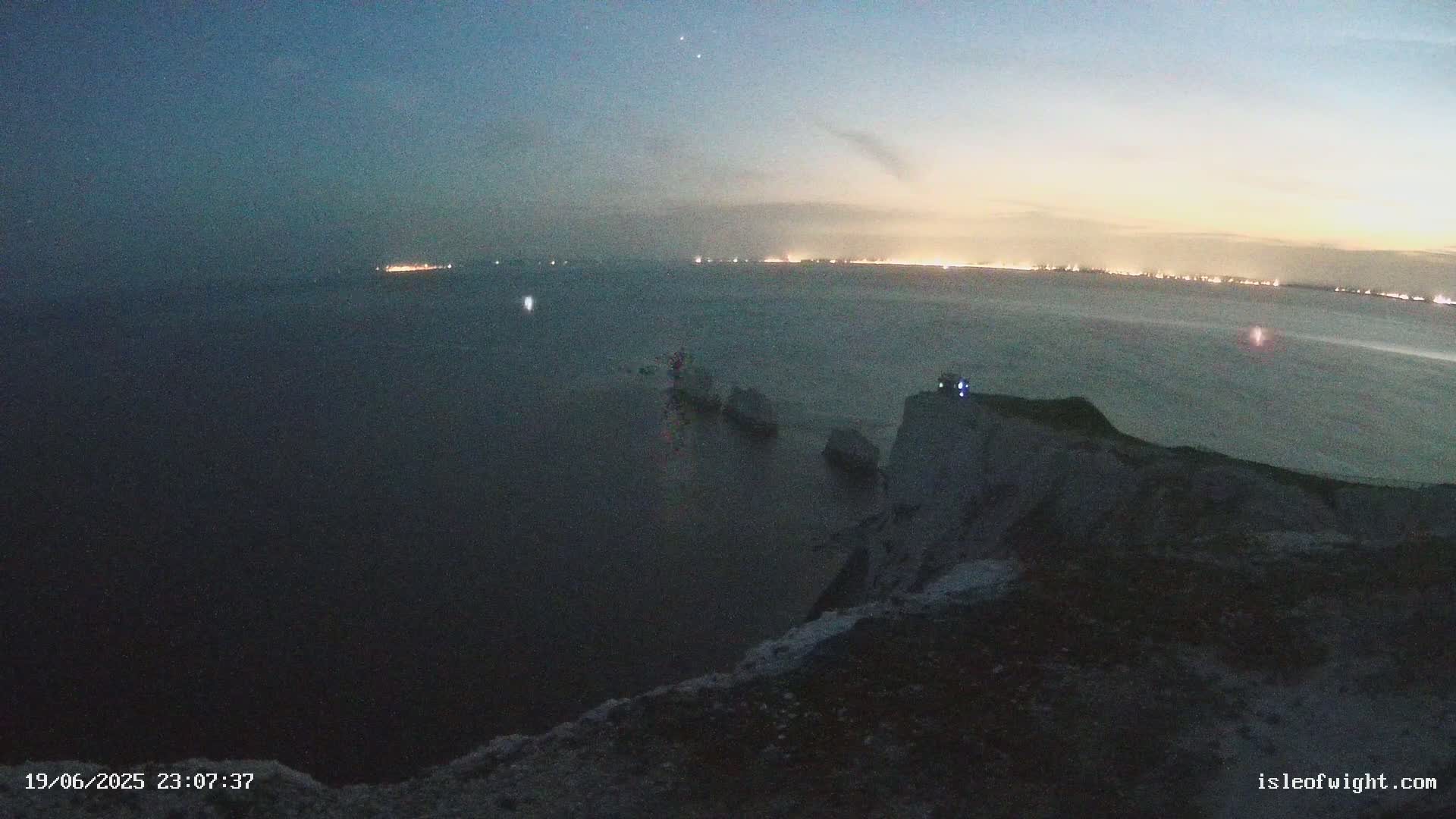 Isle of Wight, The Needles  Lighthouse Live Cam - Totland, Isle of Wight, South East, England, United Kingdom