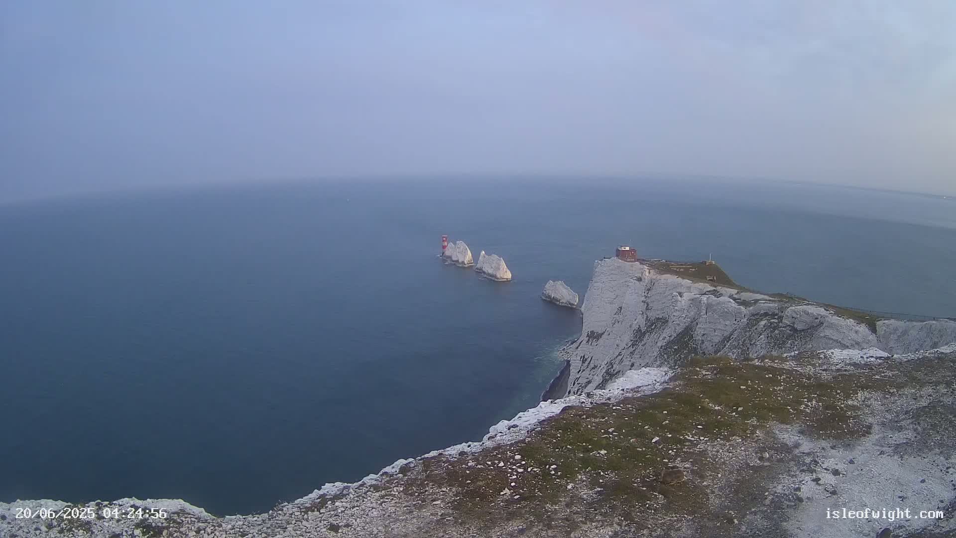 Isle of Wight, The Needles  Lighthouse Live Cam - Totland, Isle of Wight, South East, England, United Kingdom