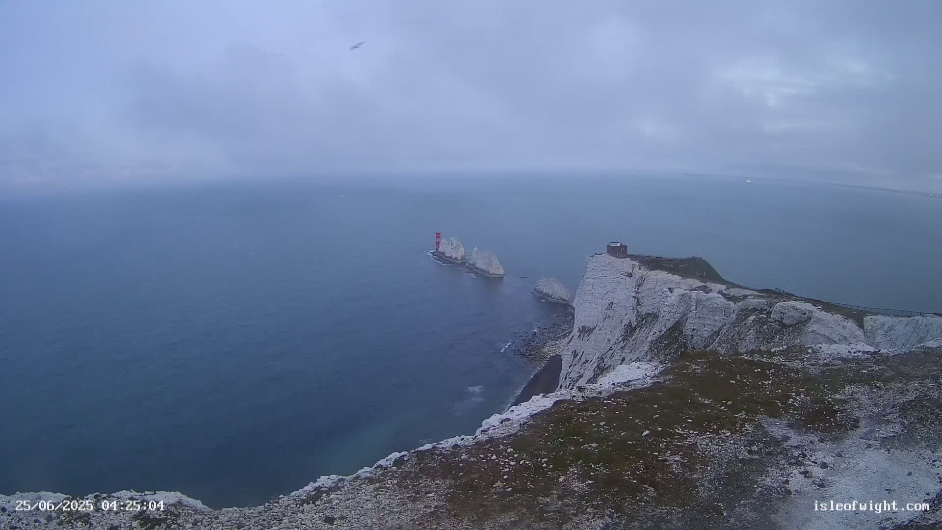 Isle of Wight, The Needles  Lighthouse Live Cam - Totland, Isle of Wight, South East, England, United Kingdom