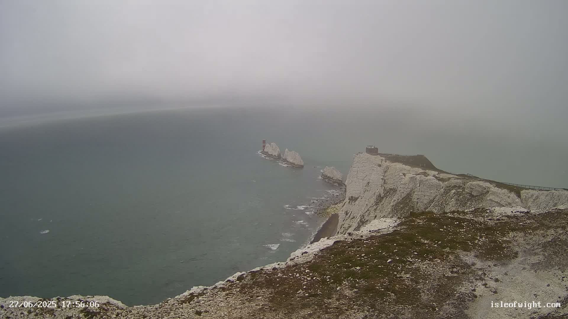 Isle of Wight, The Needles  Lighthouse Live Cam - Totland, Isle of Wight, South East, England, United Kingdom