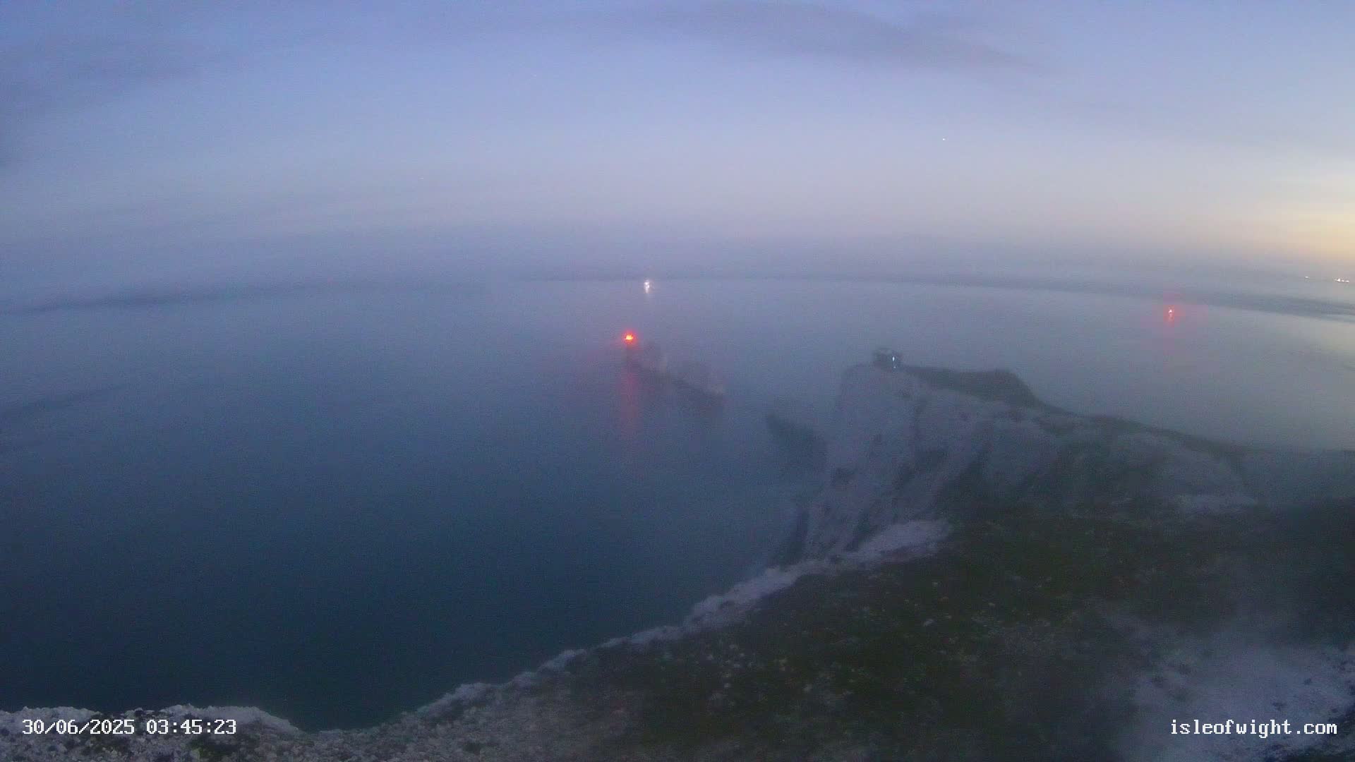 Isle of Wight, The Needles  Lighthouse Live Cam - Totland, Isle of Wight, South East, England, United Kingdom