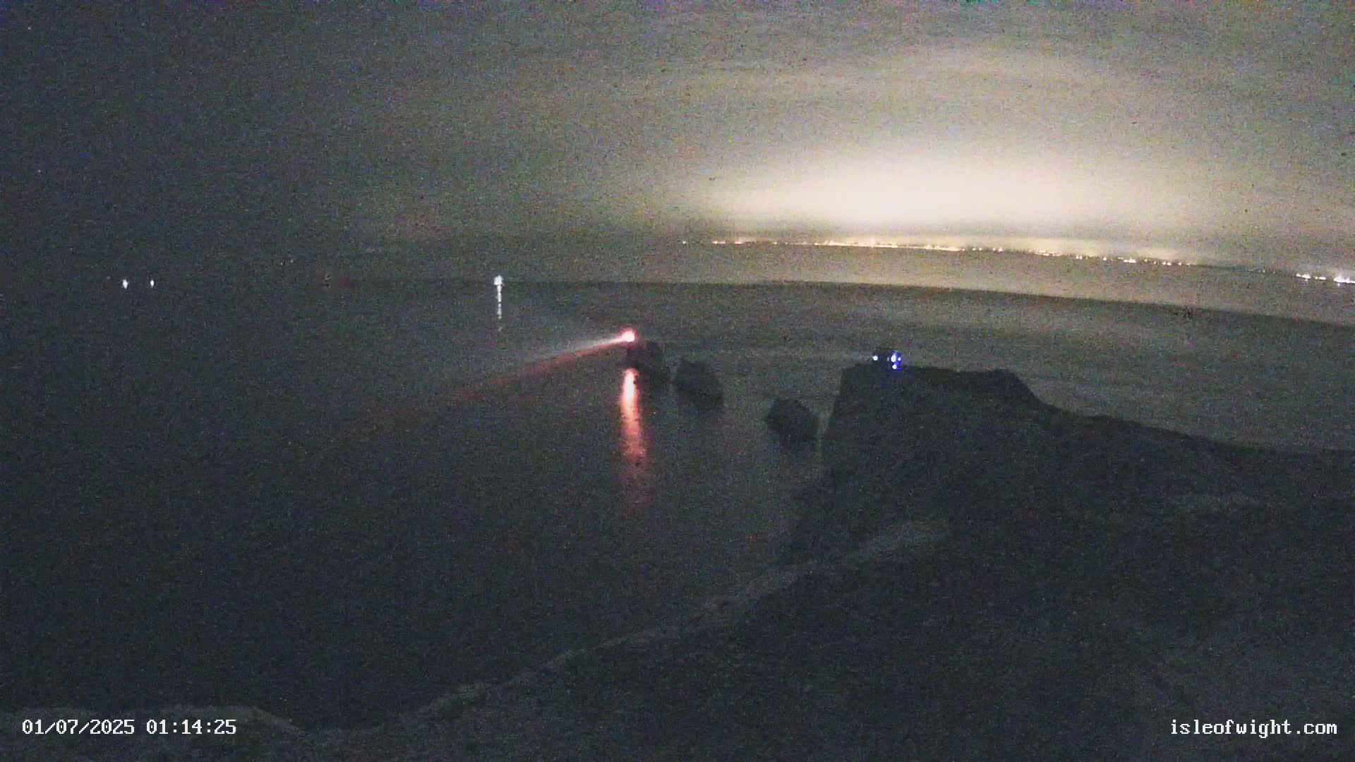 Isle of Wight, The Needles  Lighthouse Live Cam - Totland, Isle of Wight, South East, England, United Kingdom