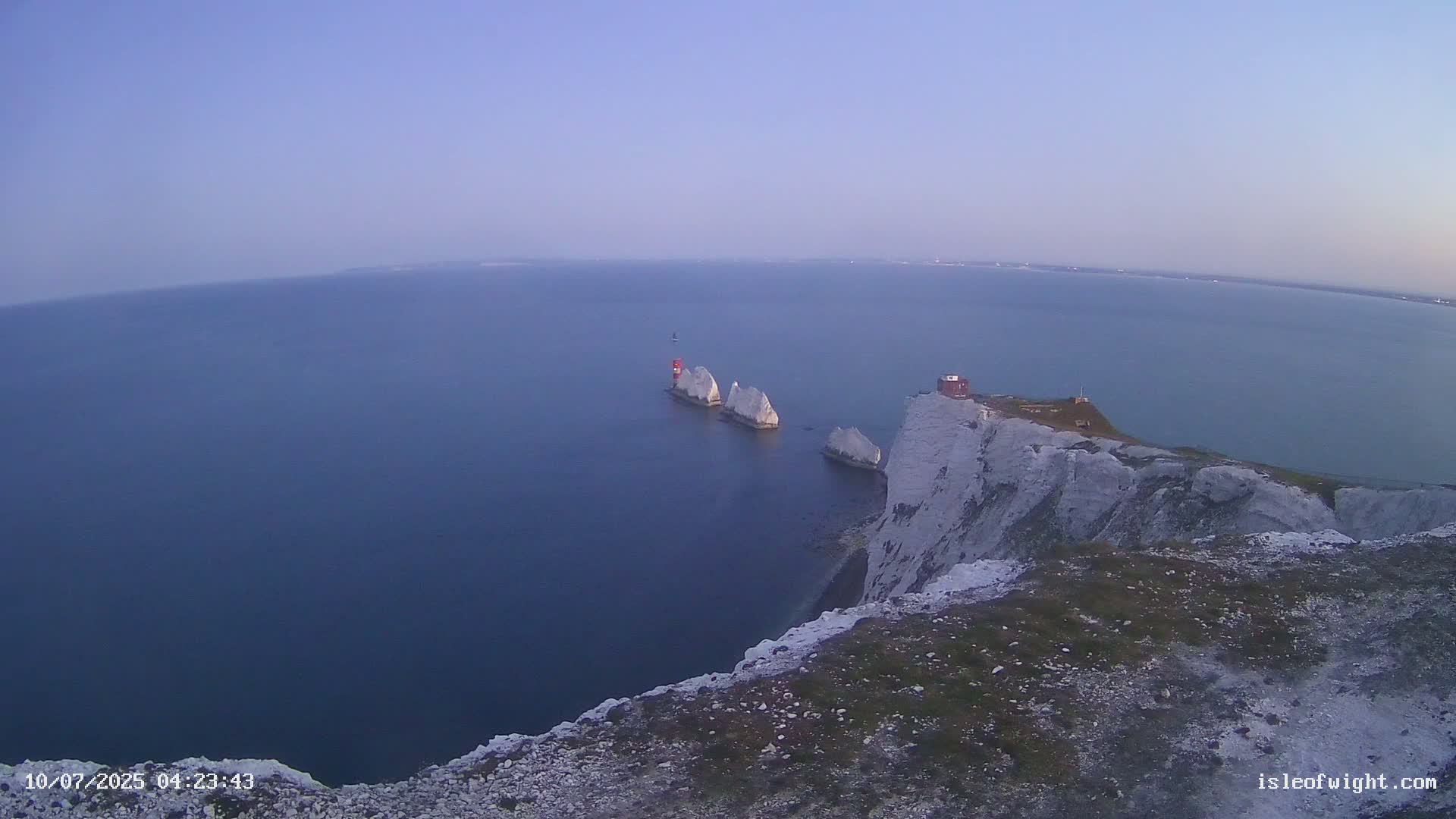 Isle of Wight, The Needles  Lighthouse Live Cam - Totland, Isle of Wight, South East, England, United Kingdom