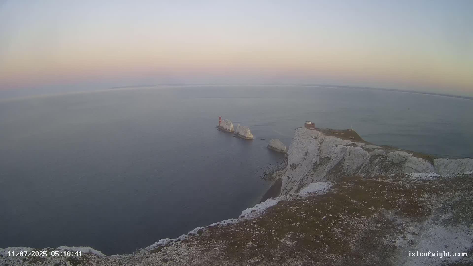 Isle of Wight, The Needles  Lighthouse Live Cam - Totland, Isle of Wight, South East, England, United Kingdom