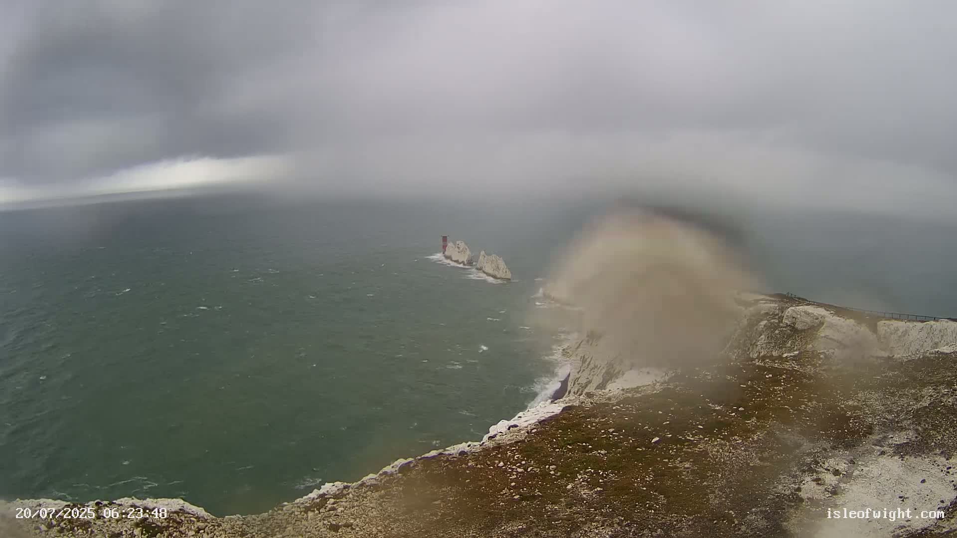 Isle of Wight, The Needles  Lighthouse Live Cam - Totland, Isle of Wight, South East, England, United Kingdom