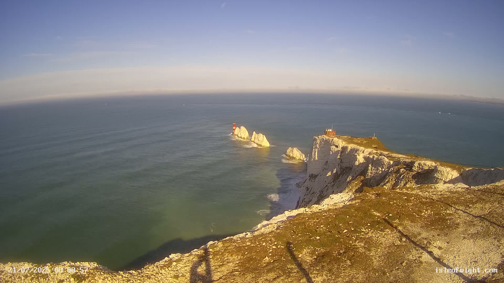 Isle of Wight, The Needles  Lighthouse Live Cam - Totland, Isle of Wight, South East, England, United Kingdom