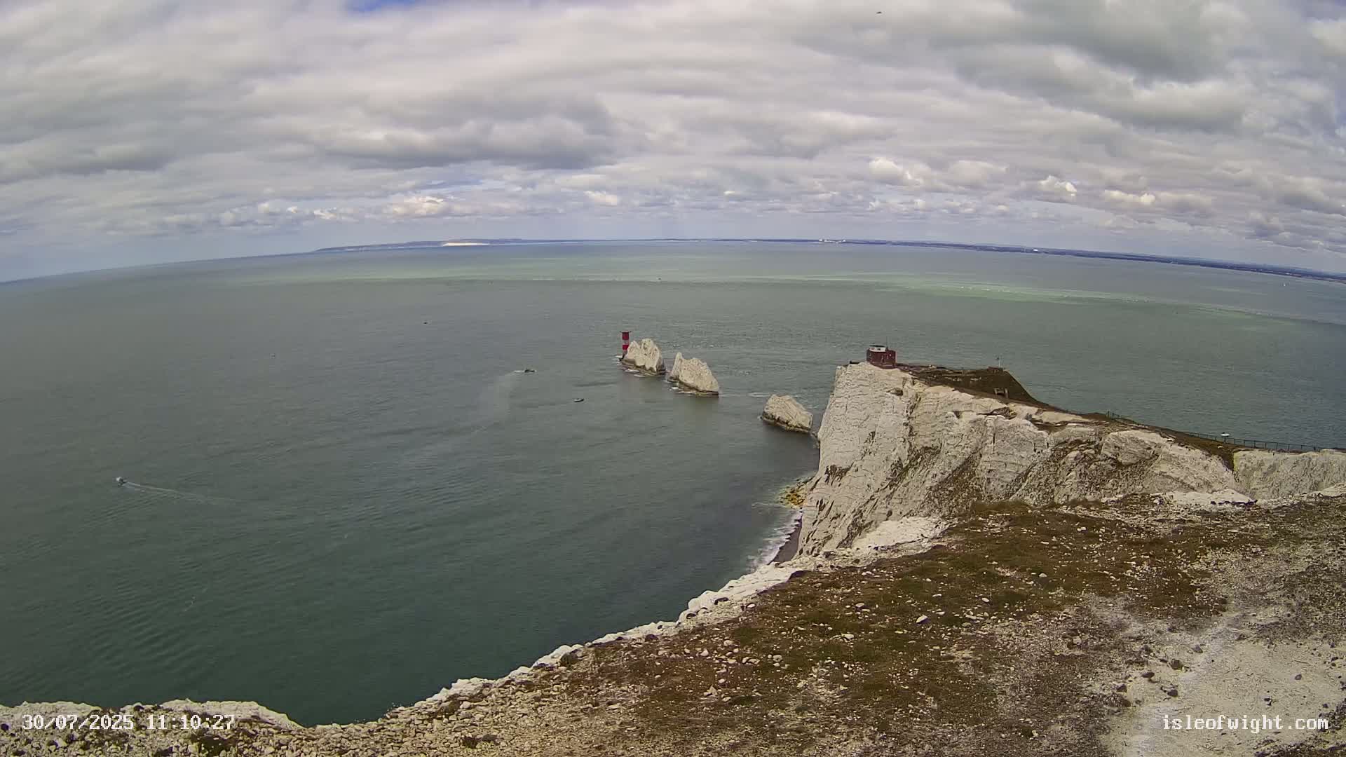 Isle of Wight, The Needles  Lighthouse Live Cam - Totland, Isle of Wight, South East, England, United Kingdom