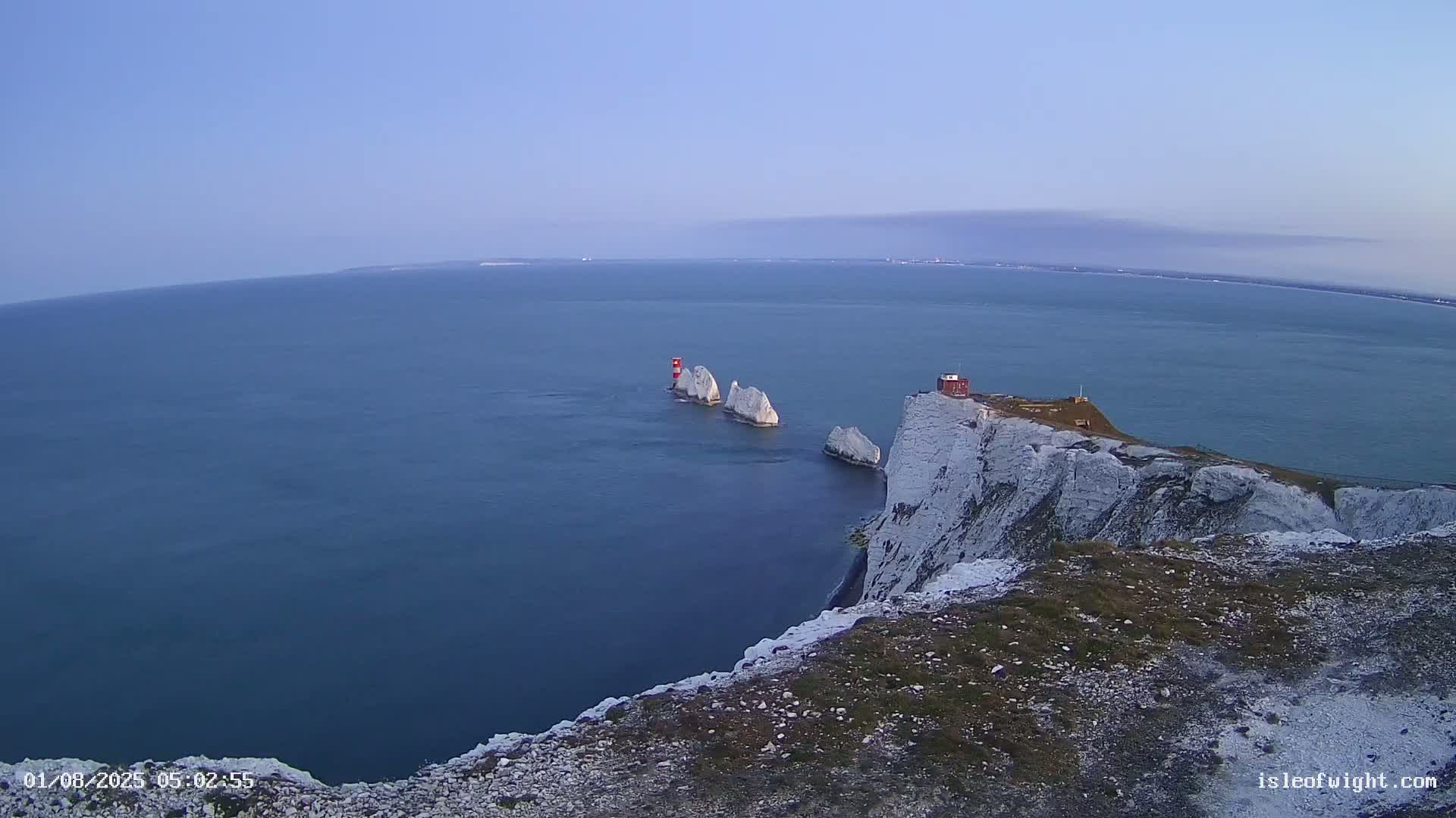 Isle of Wight, The Needles  Lighthouse Live Cam - Totland, Isle of Wight, South East, England, United Kingdom