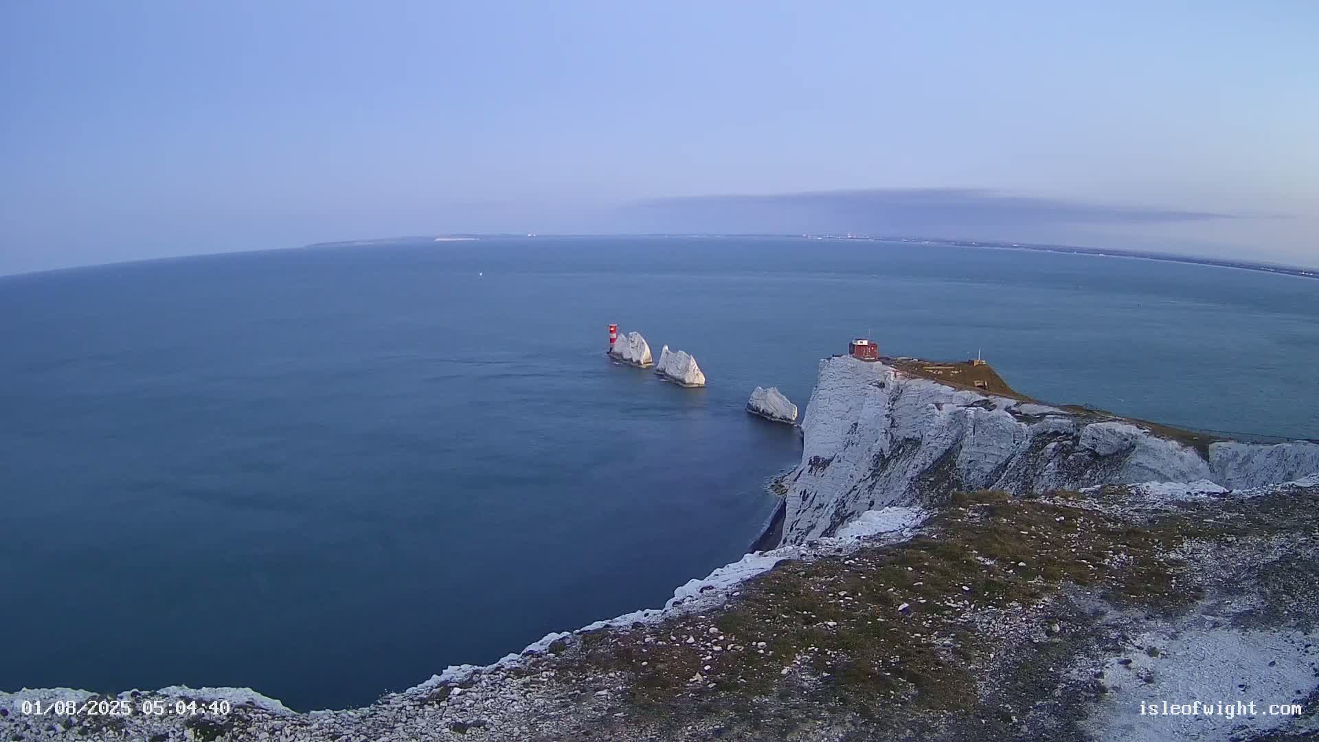 Isle of Wight, The Needles  Lighthouse Live Cam - Totland, Isle of Wight, South East, England, United Kingdom
