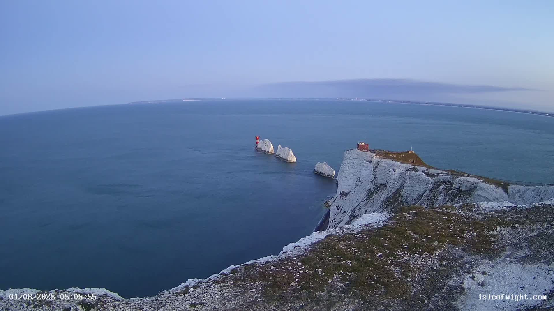 Isle of Wight, The Needles  Lighthouse Live Cam - Totland, Isle of Wight, South East, England, United Kingdom