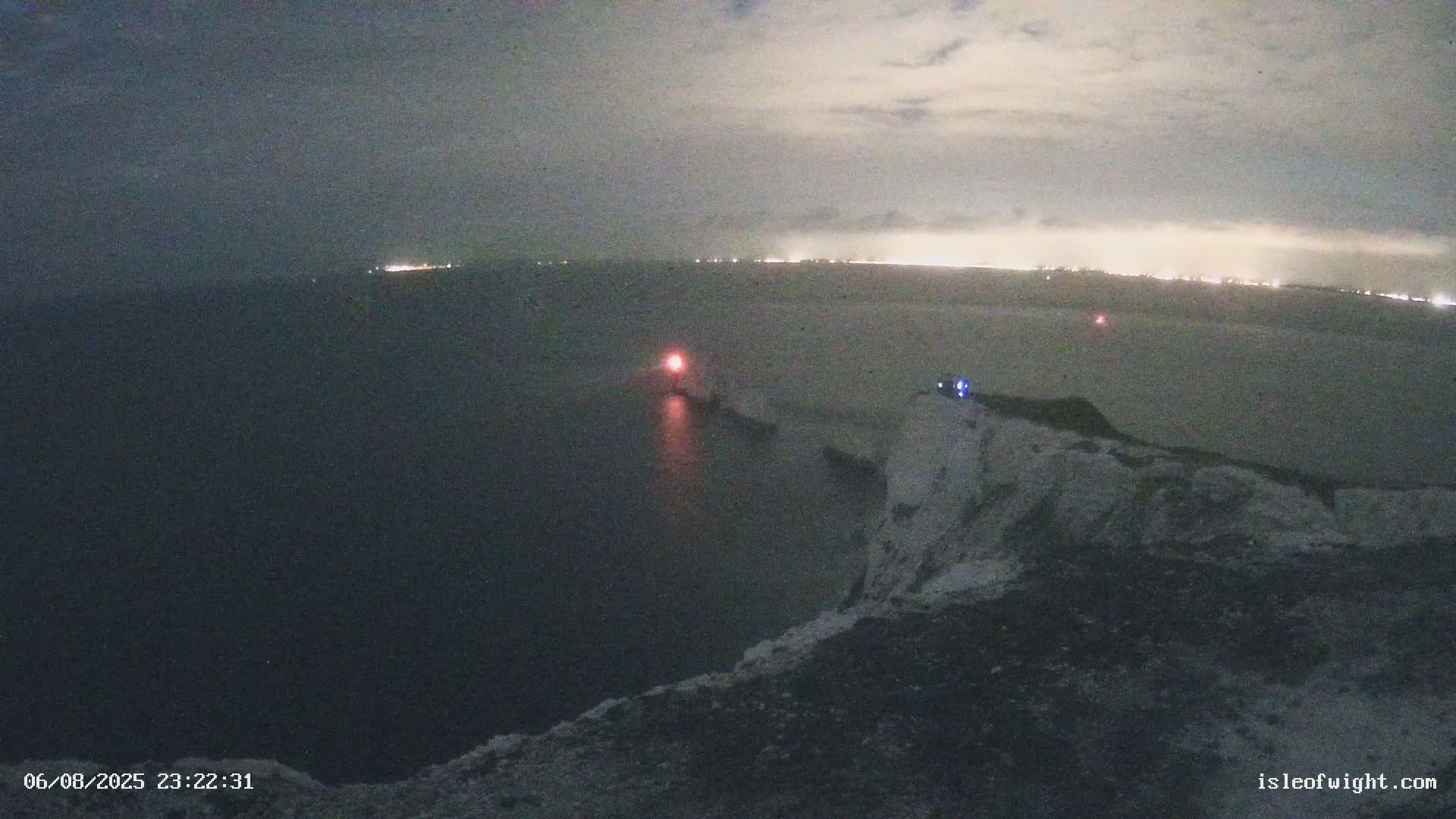 Isle of Wight, The Needles  Lighthouse Live Cam - Totland, Isle of Wight, South East, England, United Kingdom