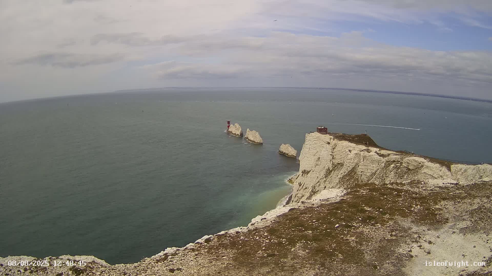 Isle of Wight, The Needles  Lighthouse Live Cam - Totland, Isle of Wight, South East, England, United Kingdom