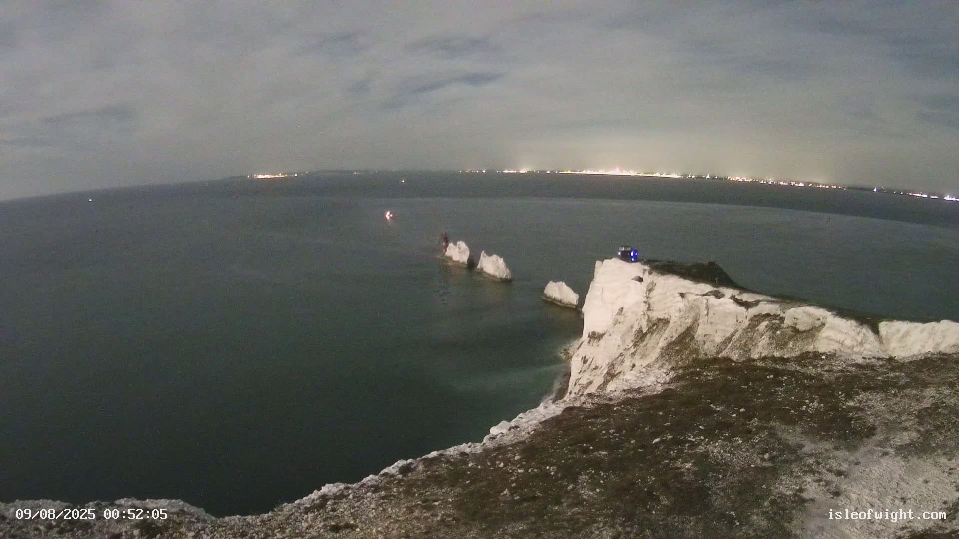 Isle of Wight, The Needles  Lighthouse Live Cam - Totland, Isle of Wight, South East, England, United Kingdom