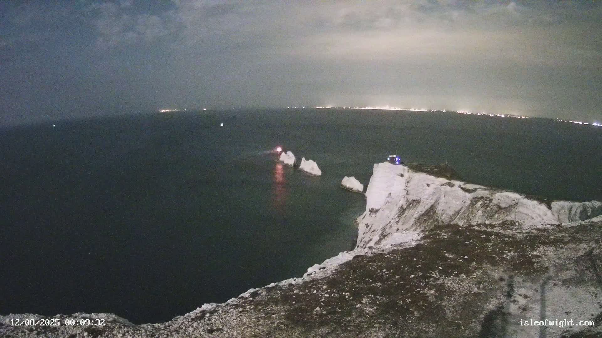 Isle of Wight, The Needles  Lighthouse Live Cam - Totland, Isle of Wight, South East, England, United Kingdom