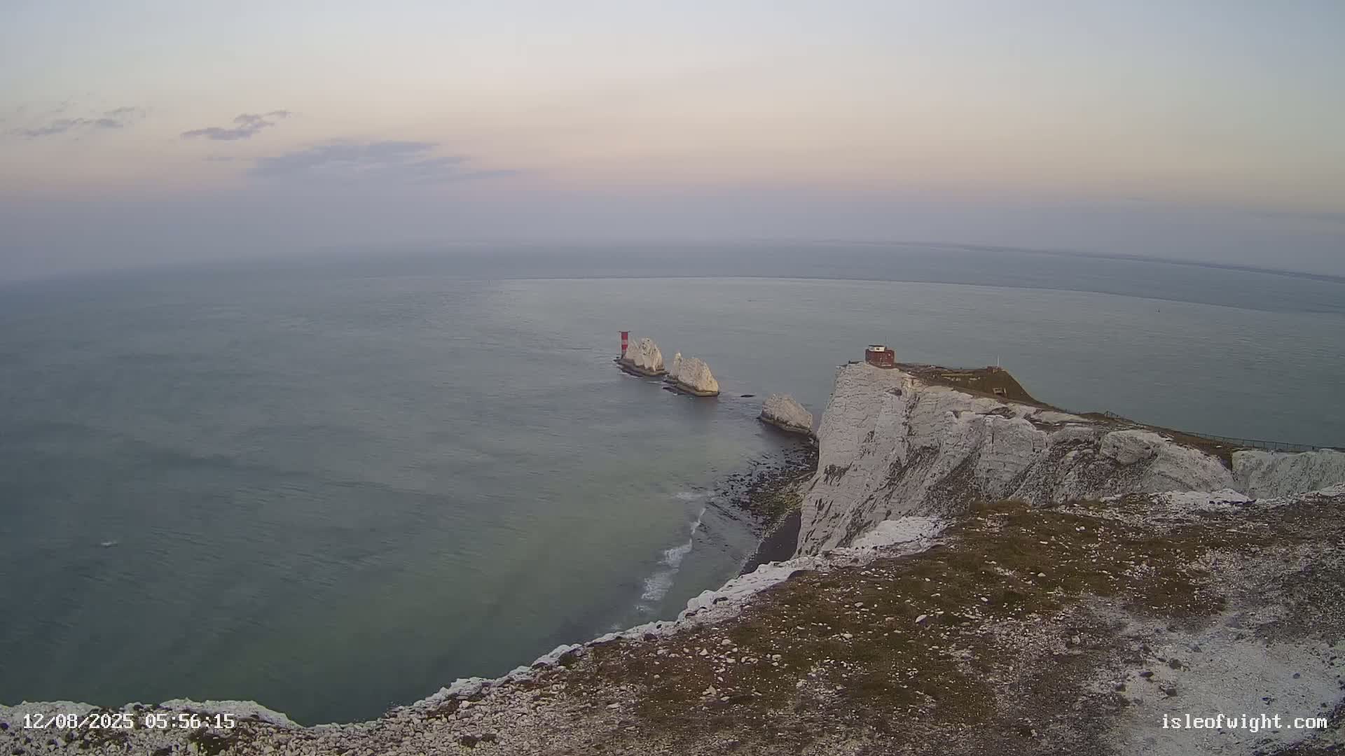 Isle of Wight, The Needles  Lighthouse Live Cam - Totland, Isle of Wight, South East, England, United Kingdom