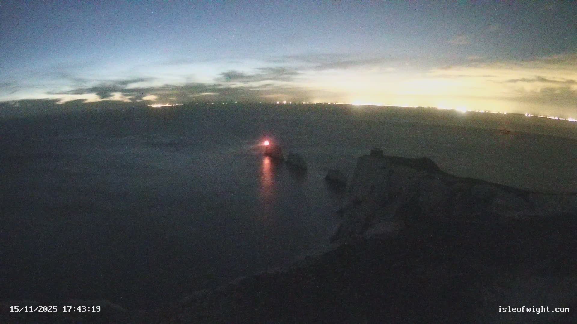 Isle of Wight, The Needles  Lighthouse Live Cam - Totland, Isle of Wight, South East, England, United Kingdom