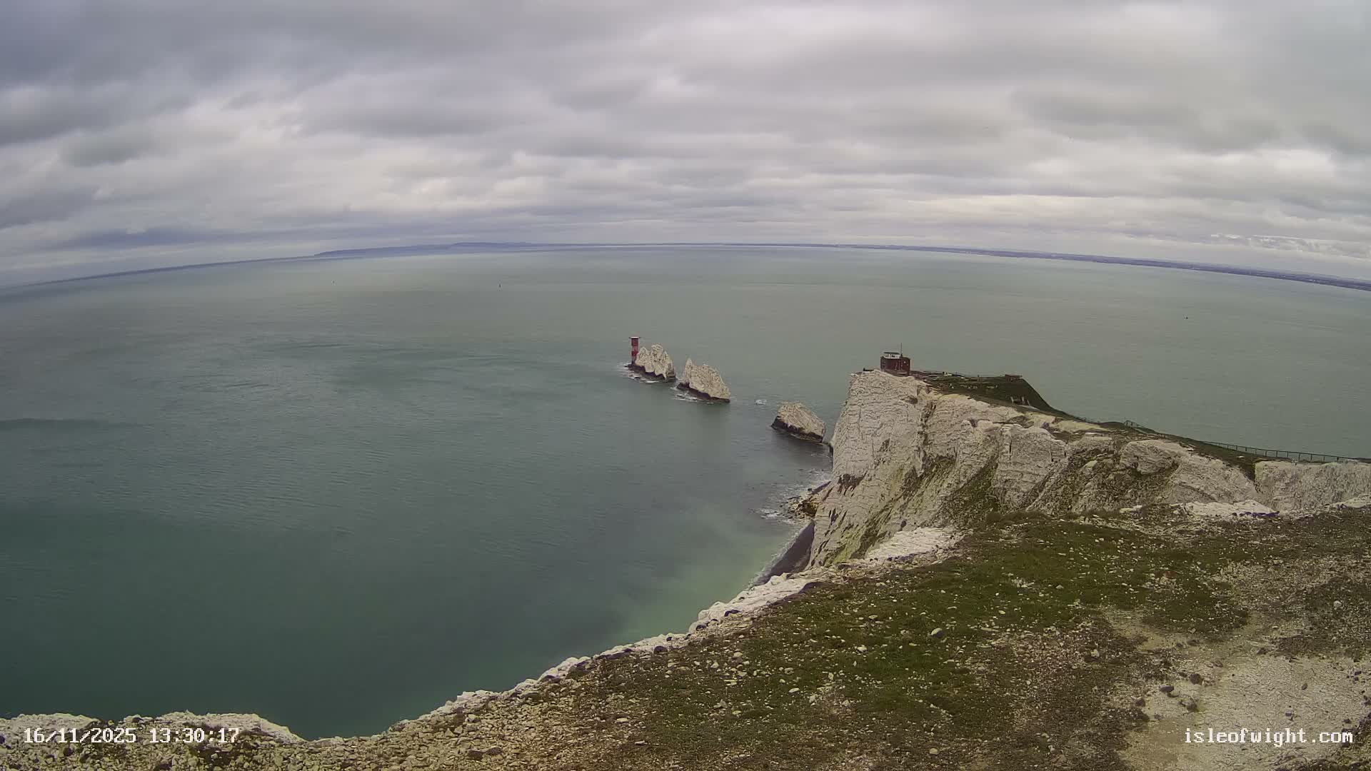 Isle of Wight, The Needles  Lighthouse Live Cam - Totland, Isle of Wight, South East, England, United Kingdom