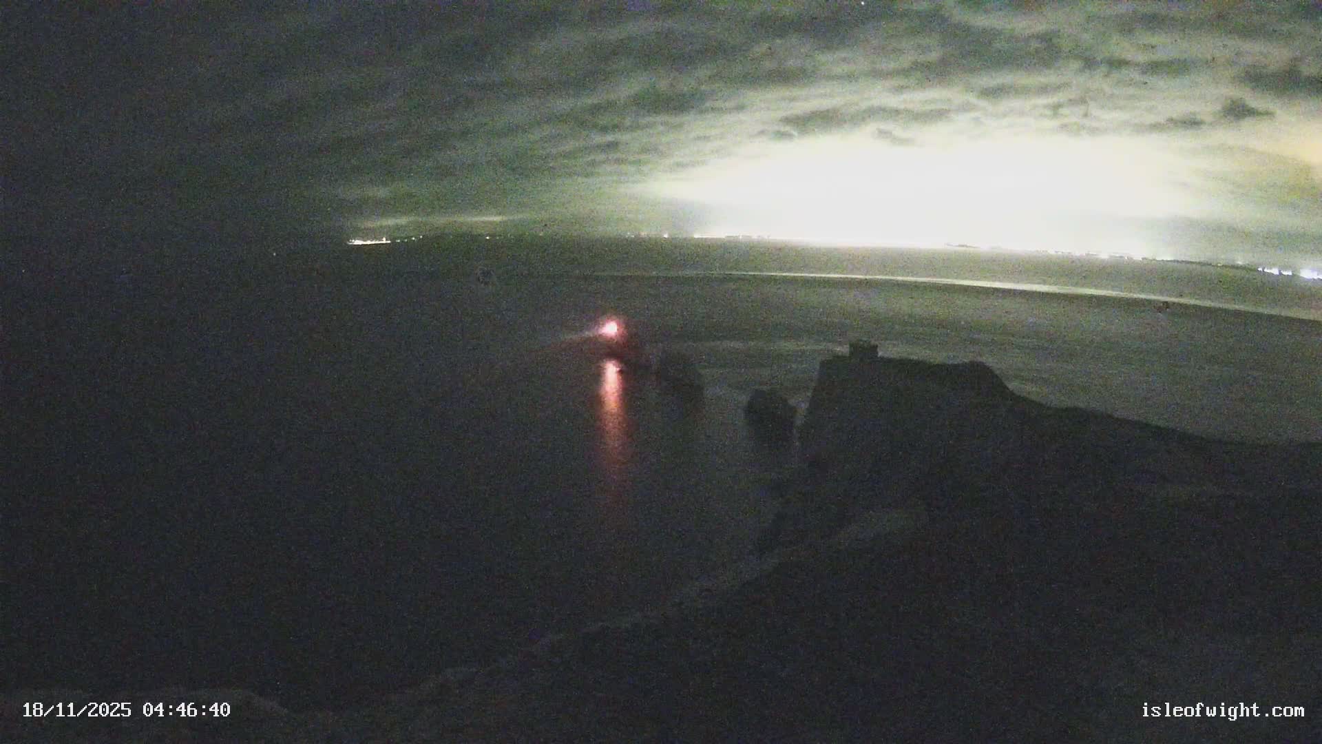 Isle of Wight, The Needles  Lighthouse Live Cam - Totland, Isle of Wight, South East, England, United Kingdom