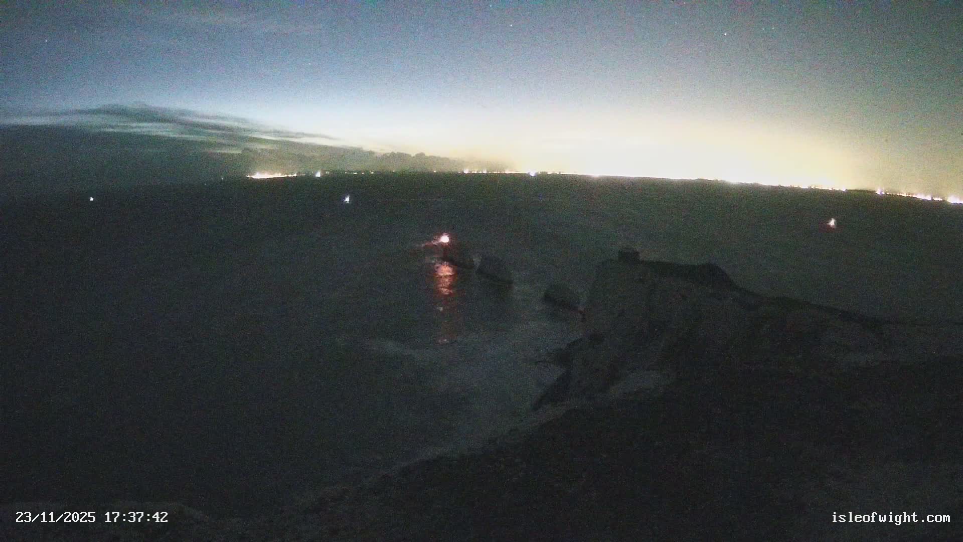 Isle of Wight, The Needles  Lighthouse Live Cam - Totland, Isle of Wight, South East, England, United Kingdom