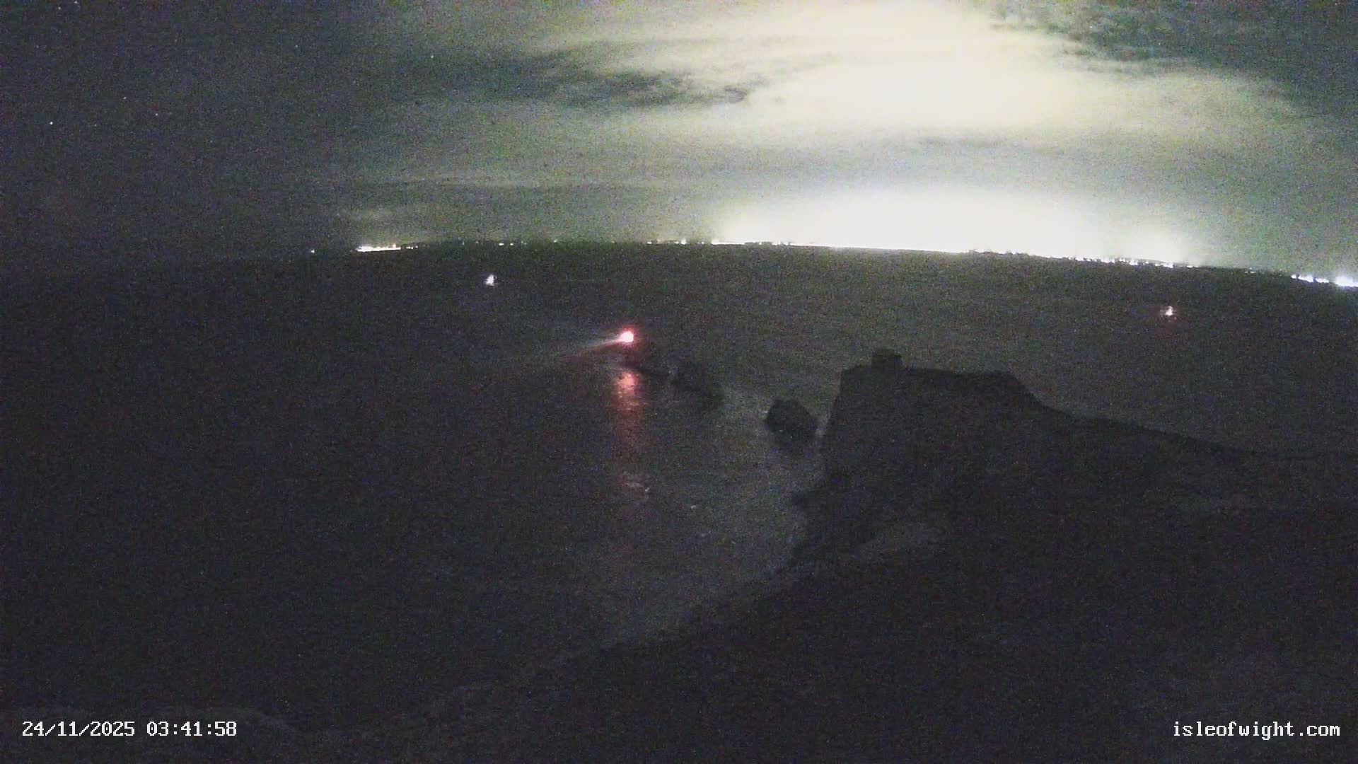 Isle of Wight, The Needles  Lighthouse Live Cam - Totland, Isle of Wight, South East, England, United Kingdom