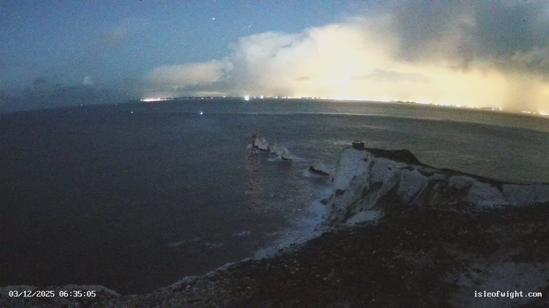 Isle of Wight, The Needles  Lighthouse Live Cam - Totland, Isle of Wight, South East, England, United Kingdom