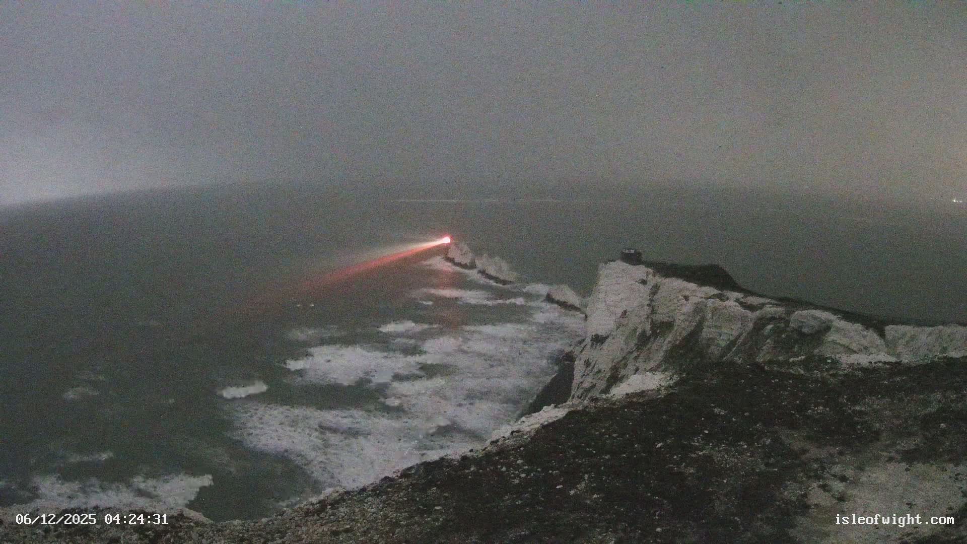 Isle of Wight, The Needles  Lighthouse Live Cam - Totland, Isle of Wight, South East, England, United Kingdom