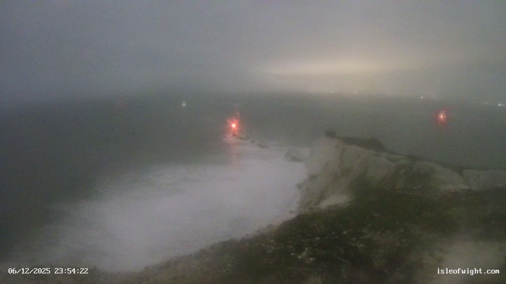 Isle of Wight, The Needles  Lighthouse Live Cam - Totland, Isle of Wight, South East, England, United Kingdom