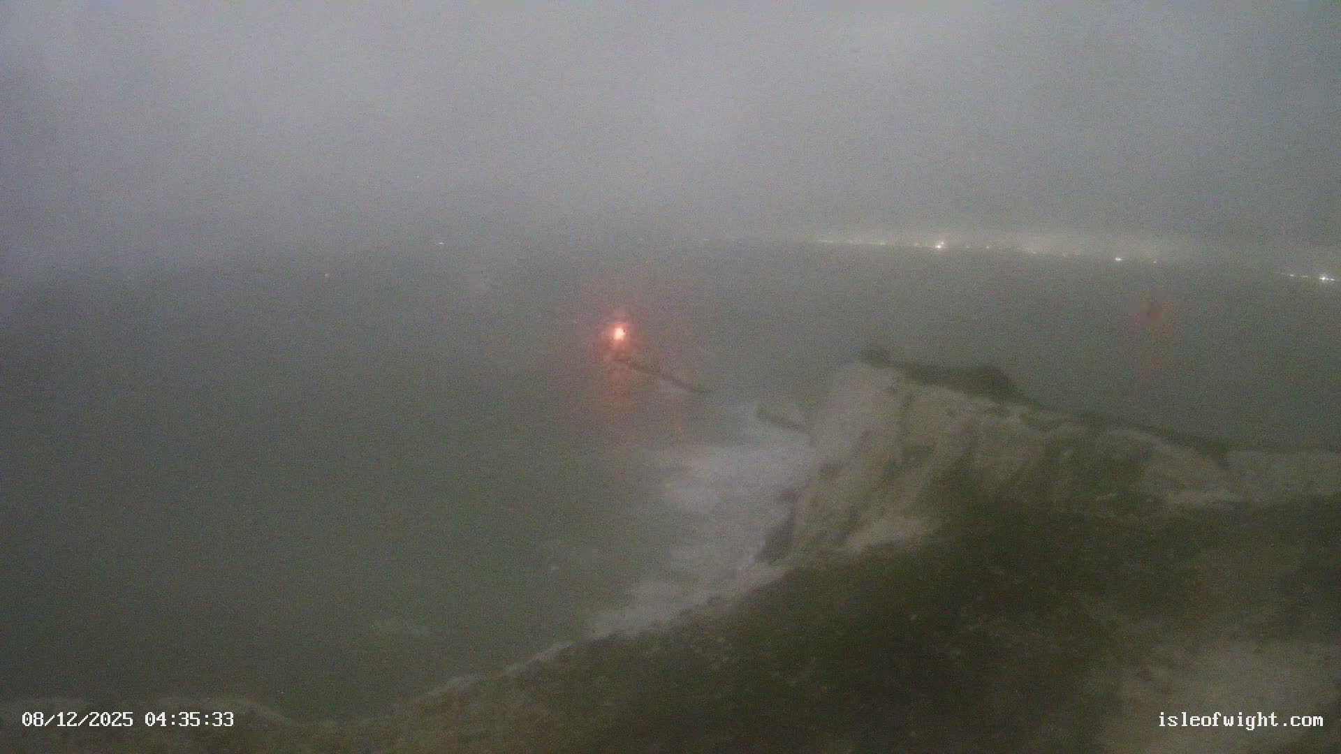 Isle of Wight, The Needles  Lighthouse Live Cam - Totland, Isle of Wight, South East, England, United Kingdom
