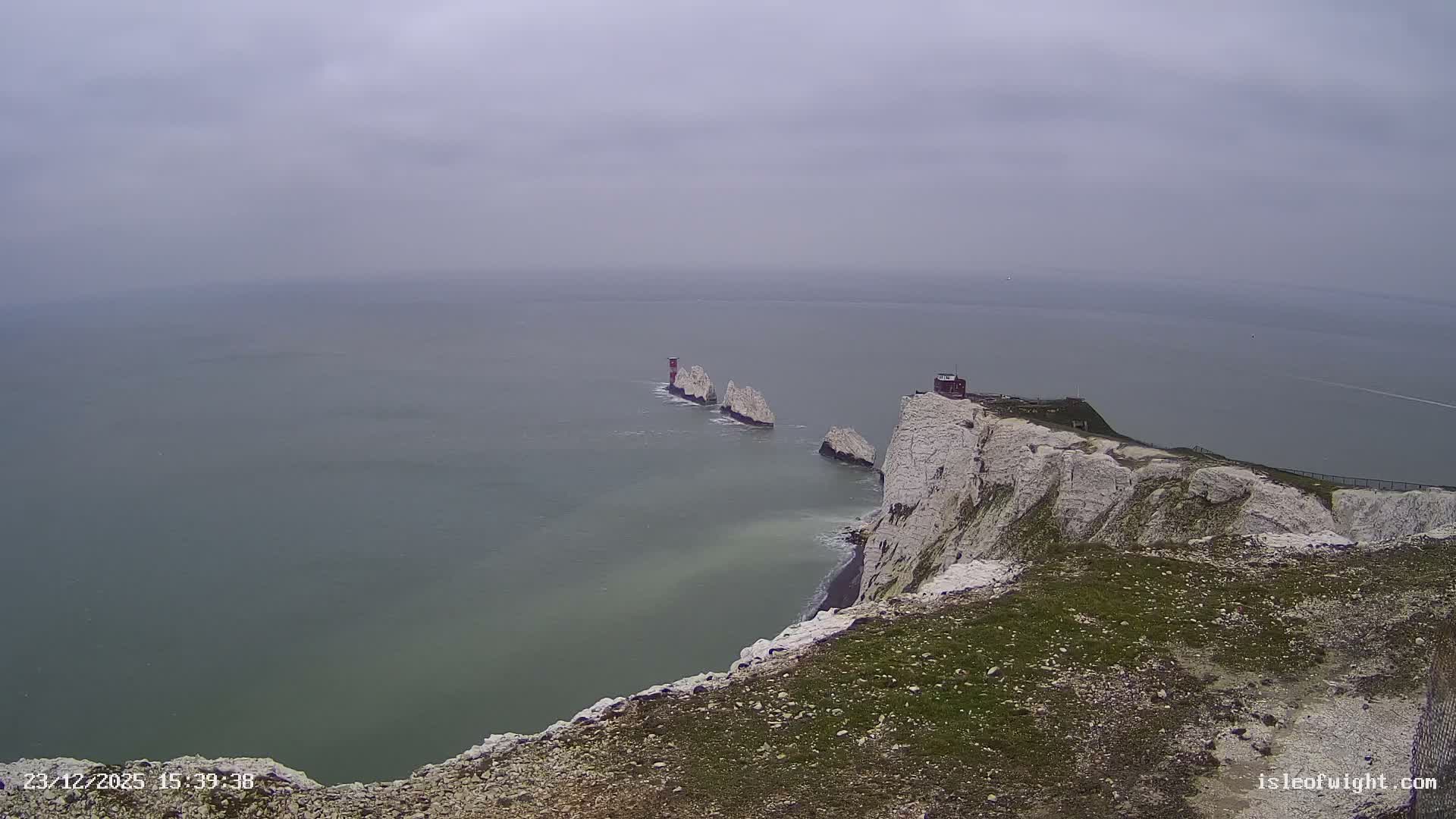 Isle of Wight, The Needles  Lighthouse Live Cam - Totland, Isle of Wight, South East, England, United Kingdom