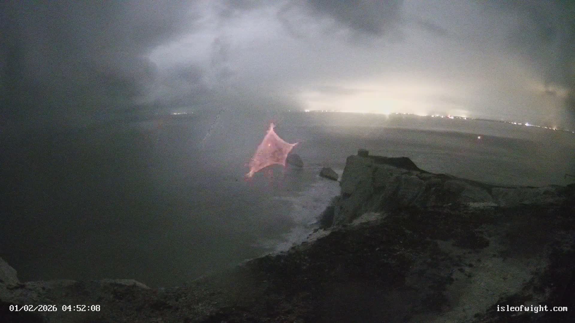 Isle of Wight, The Needles  Lighthouse Live Cam - Totland, Isle of Wight, South East, England, United Kingdom