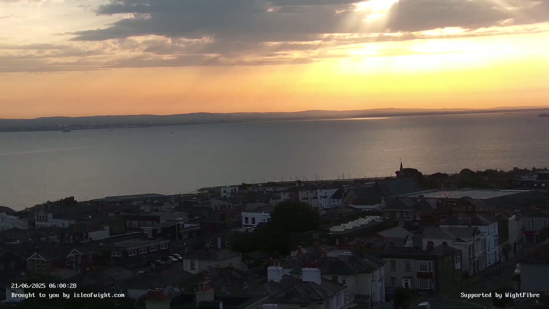 Portsmouth & Ryde City & The Solent Panaromic PTZ Live Cam - Ryde, Isle of Wight, South East, England, United Kingdom