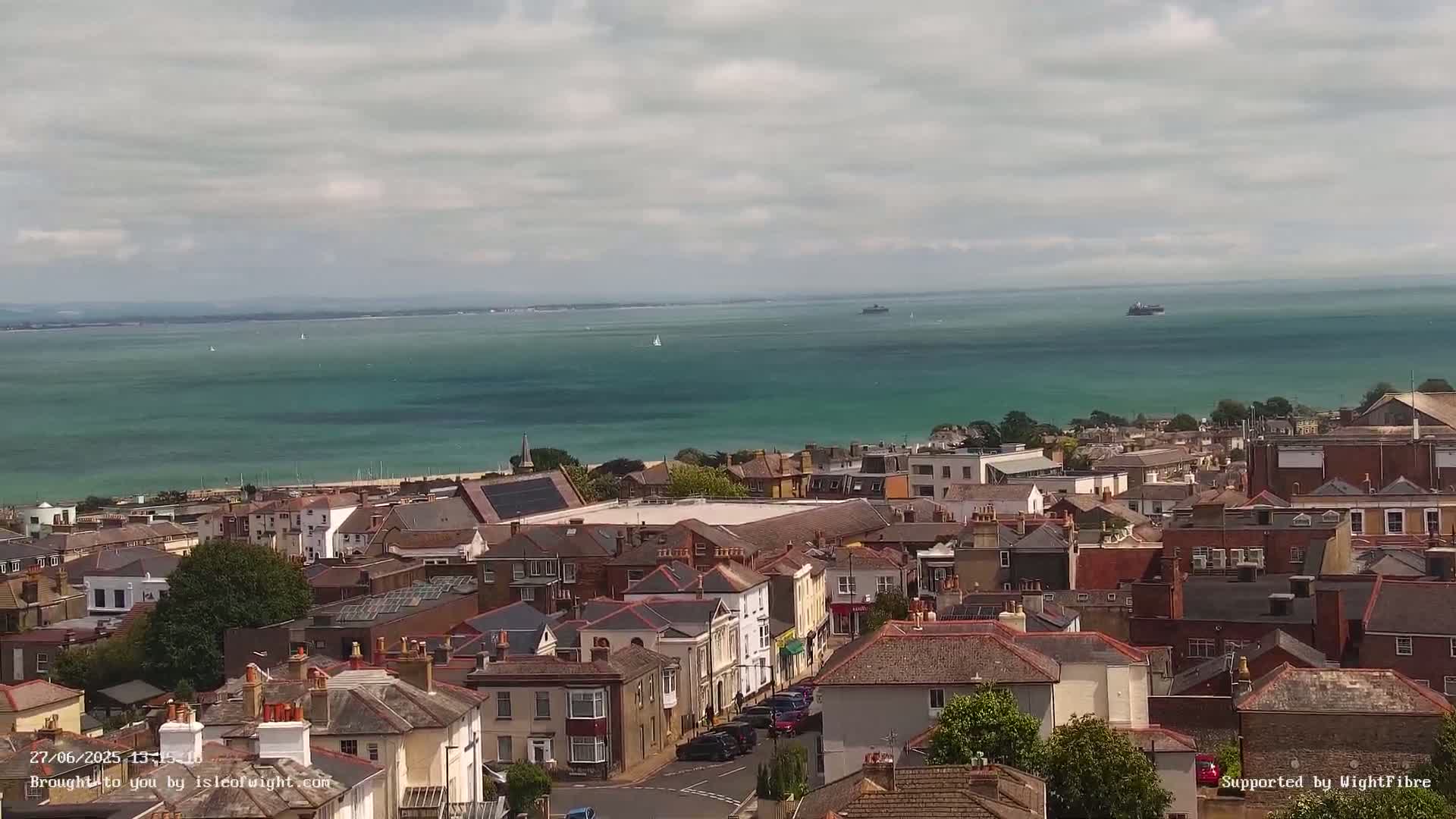 Portsmouth & Ryde City & The Solent Panaromic PTZ Live Cam - Ryde, Isle of Wight, South East, England, United Kingdom