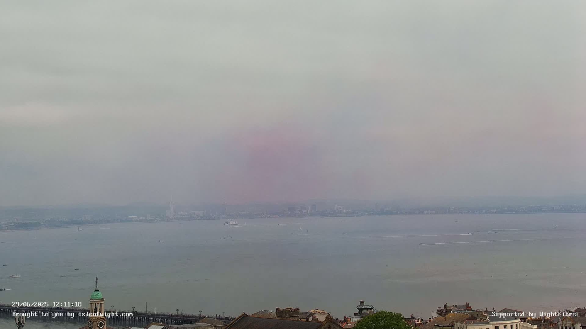 Portsmouth & Ryde City & The Solent Panaromic PTZ Live Cam - Ryde, Isle of Wight, South East, England, United Kingdom