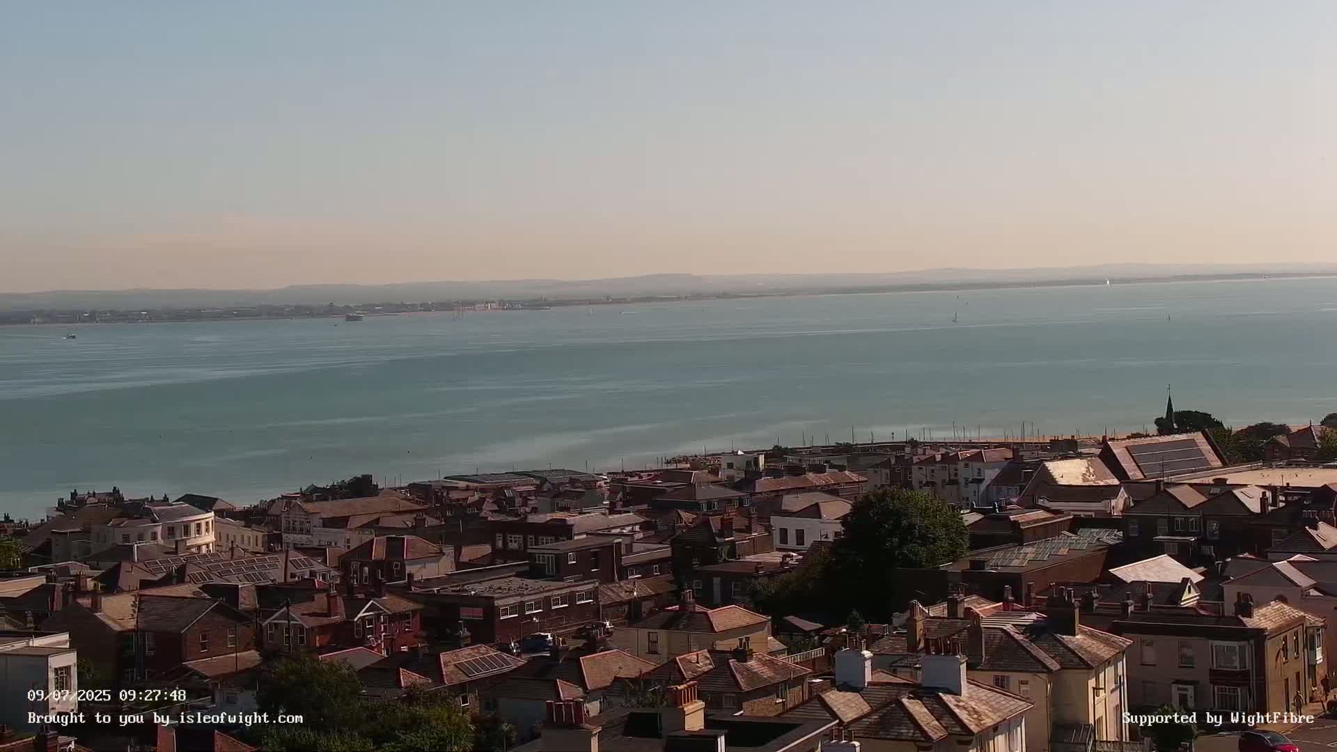Portsmouth & Ryde City & The Solent Panaromic PTZ Live Cam - Ryde, Isle of Wight, South East, England, United Kingdom