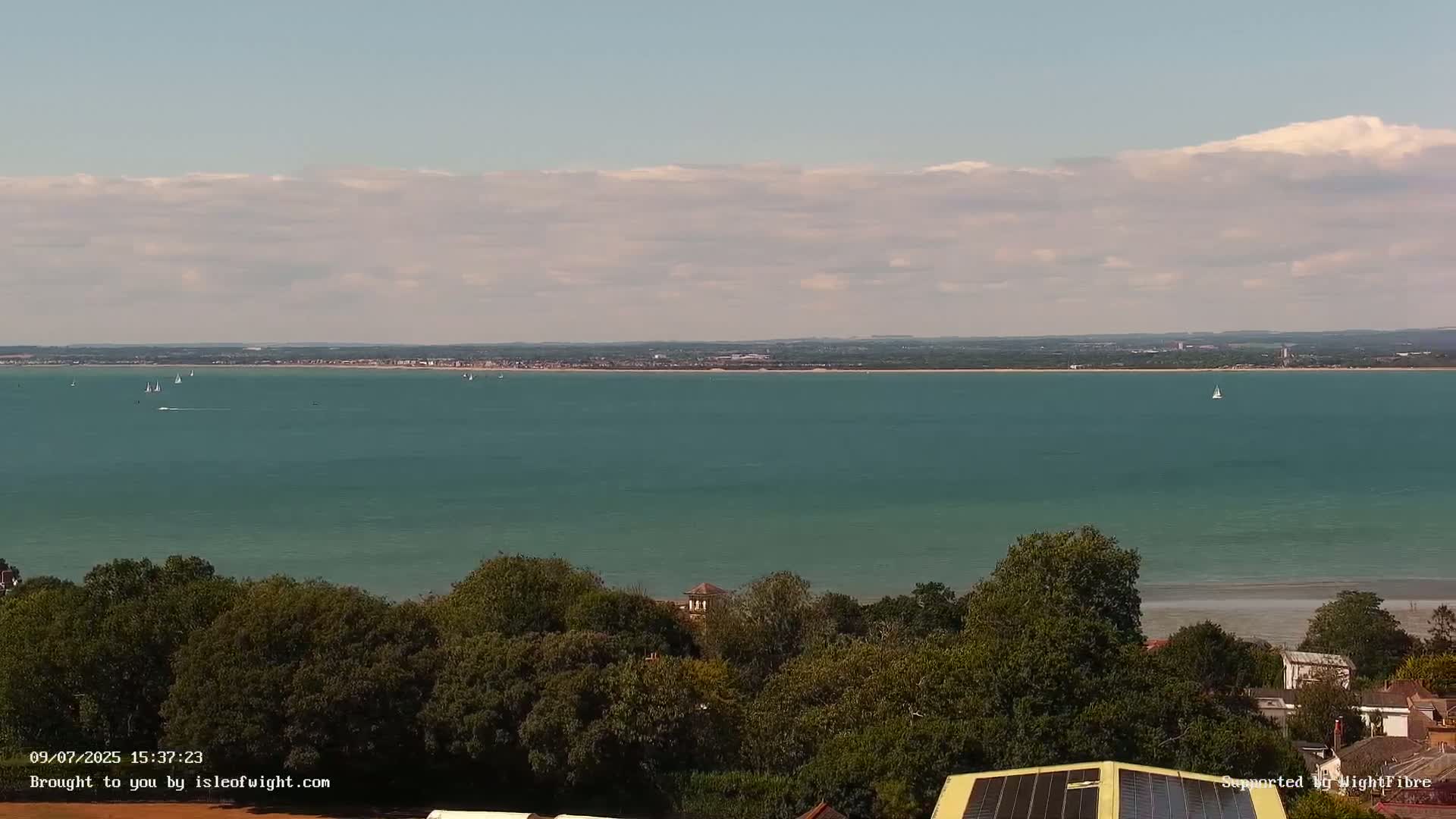 Portsmouth & Ryde City & The Solent Panaromic PTZ Live Cam - Ryde, Isle of Wight, South East, England, United Kingdom