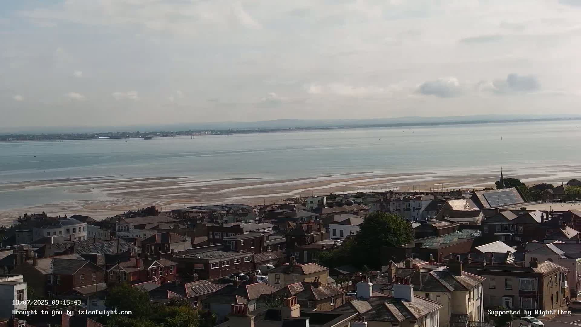 Portsmouth & Ryde City & The Solent Panaromic PTZ Live Cam - Ryde, Isle of Wight, South East, England, United Kingdom