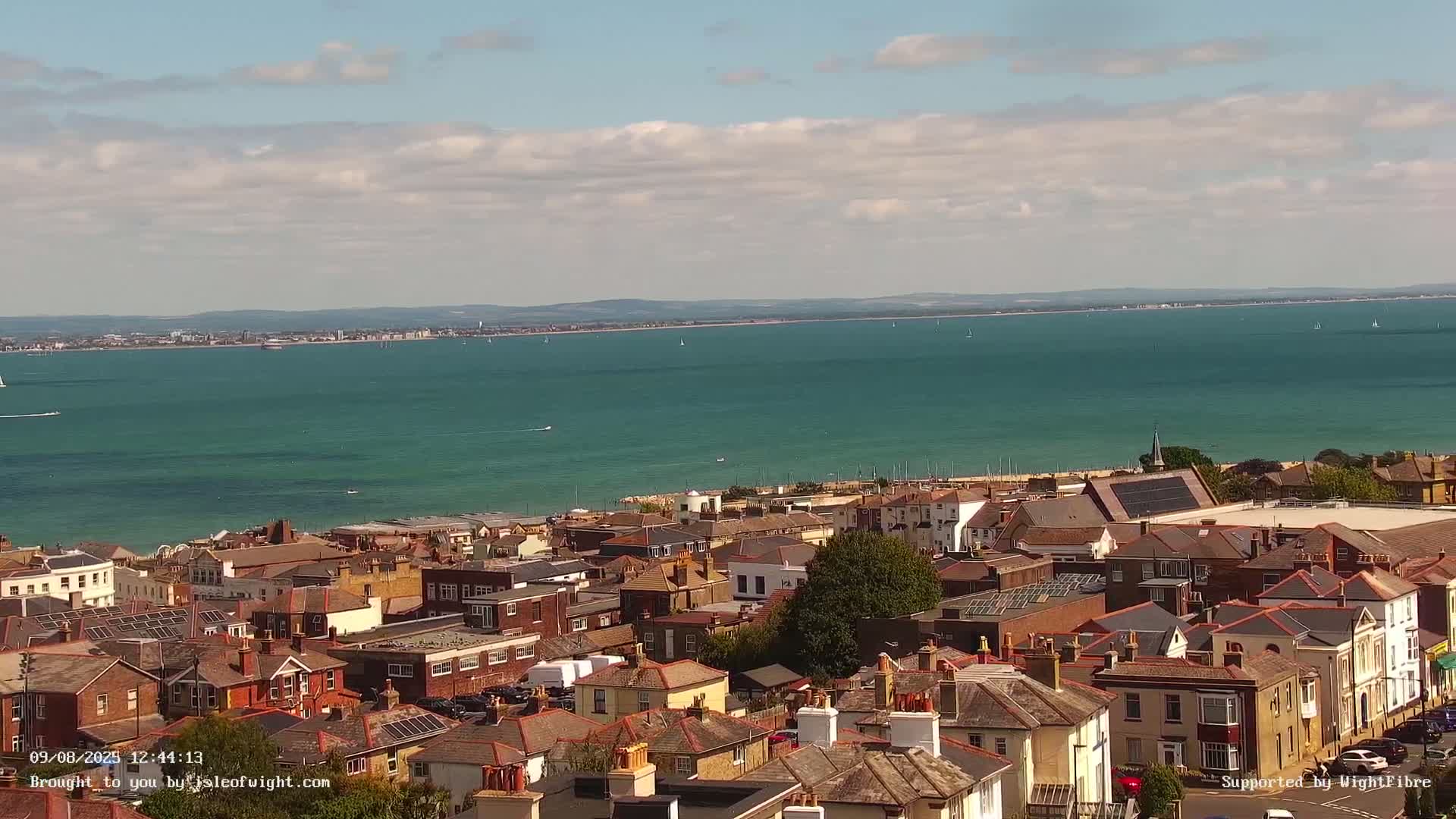 Portsmouth & Ryde City & The Solent Panaromic PTZ Live Cam - Ryde, Isle of Wight, South East, England, United Kingdom