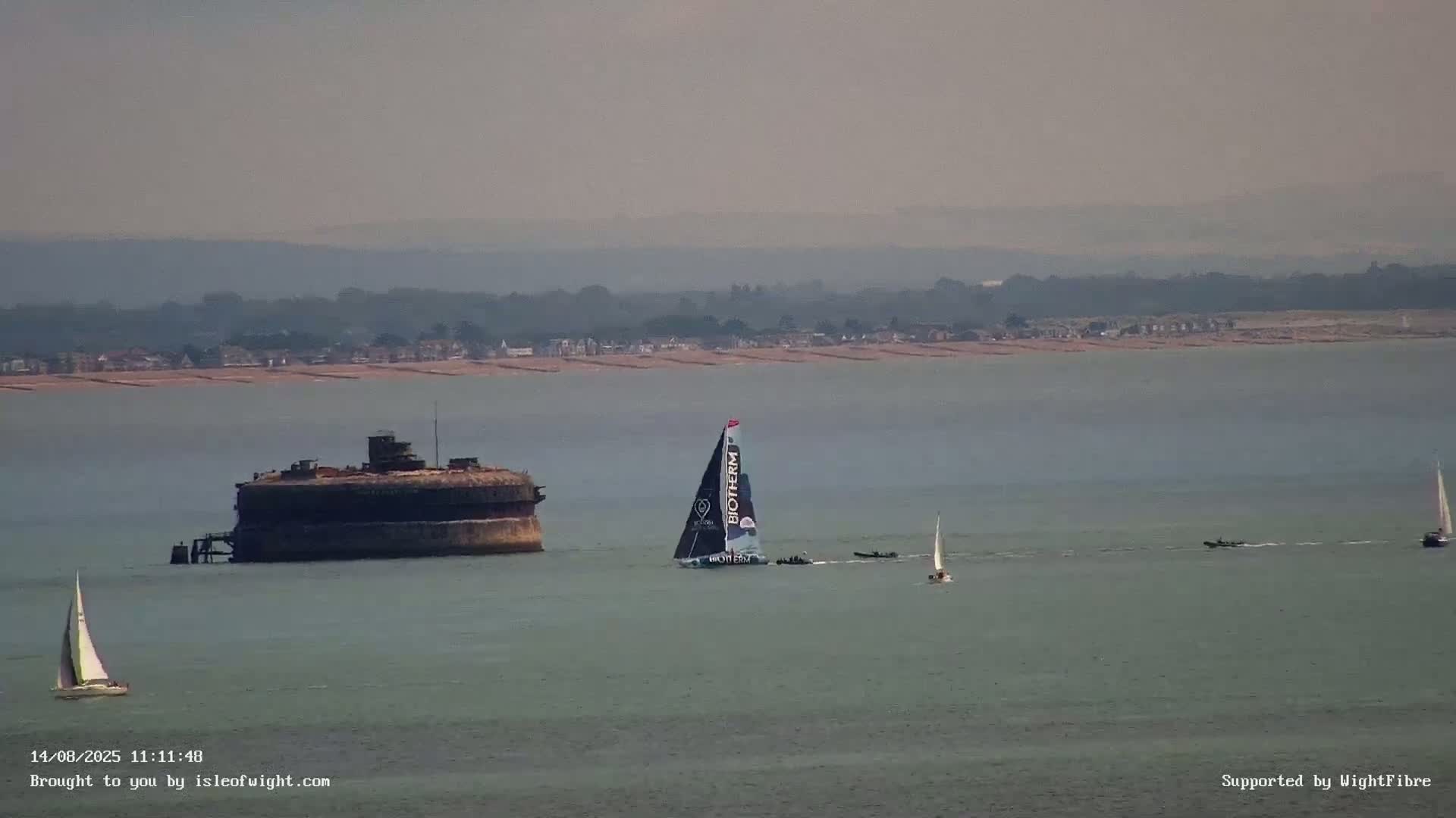 Portsmouth & Ryde City & The Solent Panaromic PTZ Live Cam - Ryde, Isle of Wight, South East, England, United Kingdom
