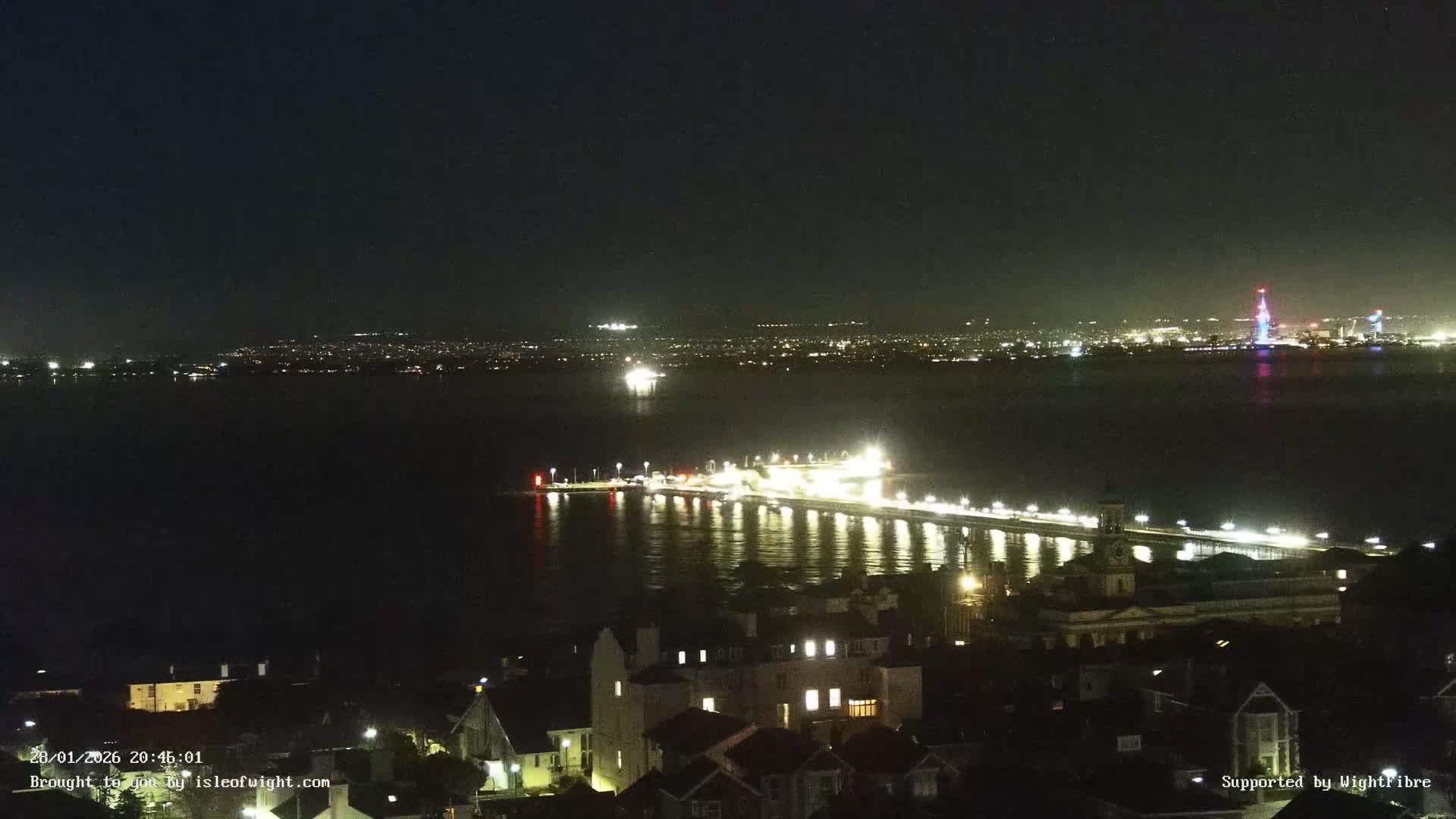 Portsmouth & Ryde City & The Solent Panaromic PTZ Live Cam - Ryde, Isle of Wight, South East, England, United Kingdom